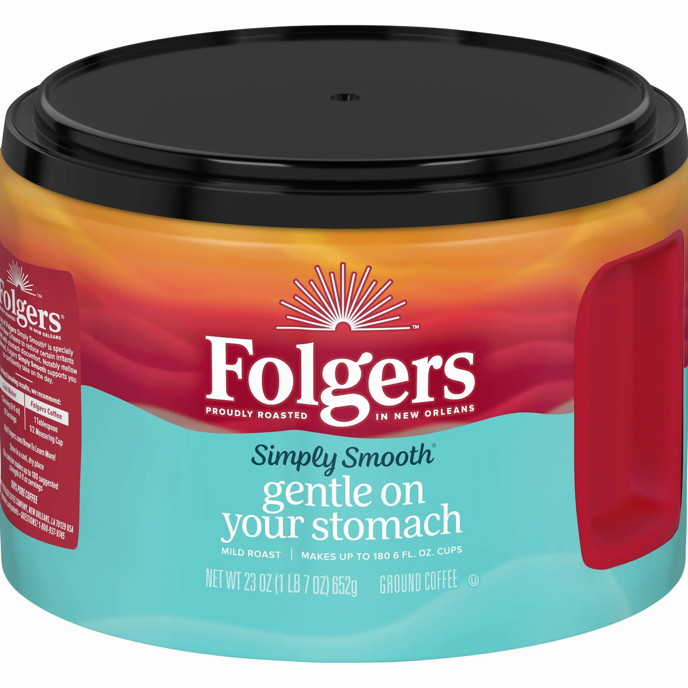 Folgers Simply Smooth Coffee, 652.0 g