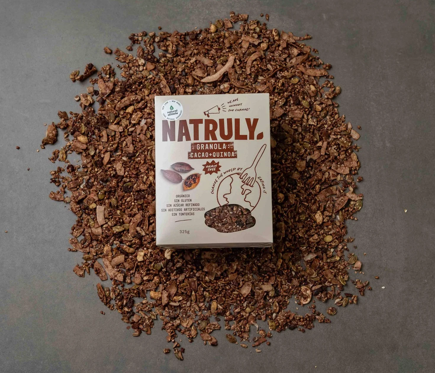Granola BIO NATRULY Cacao Coco y Quinoa Sin Cereales Sin Gluten Sin Azúcar Refinado Vegana 325g