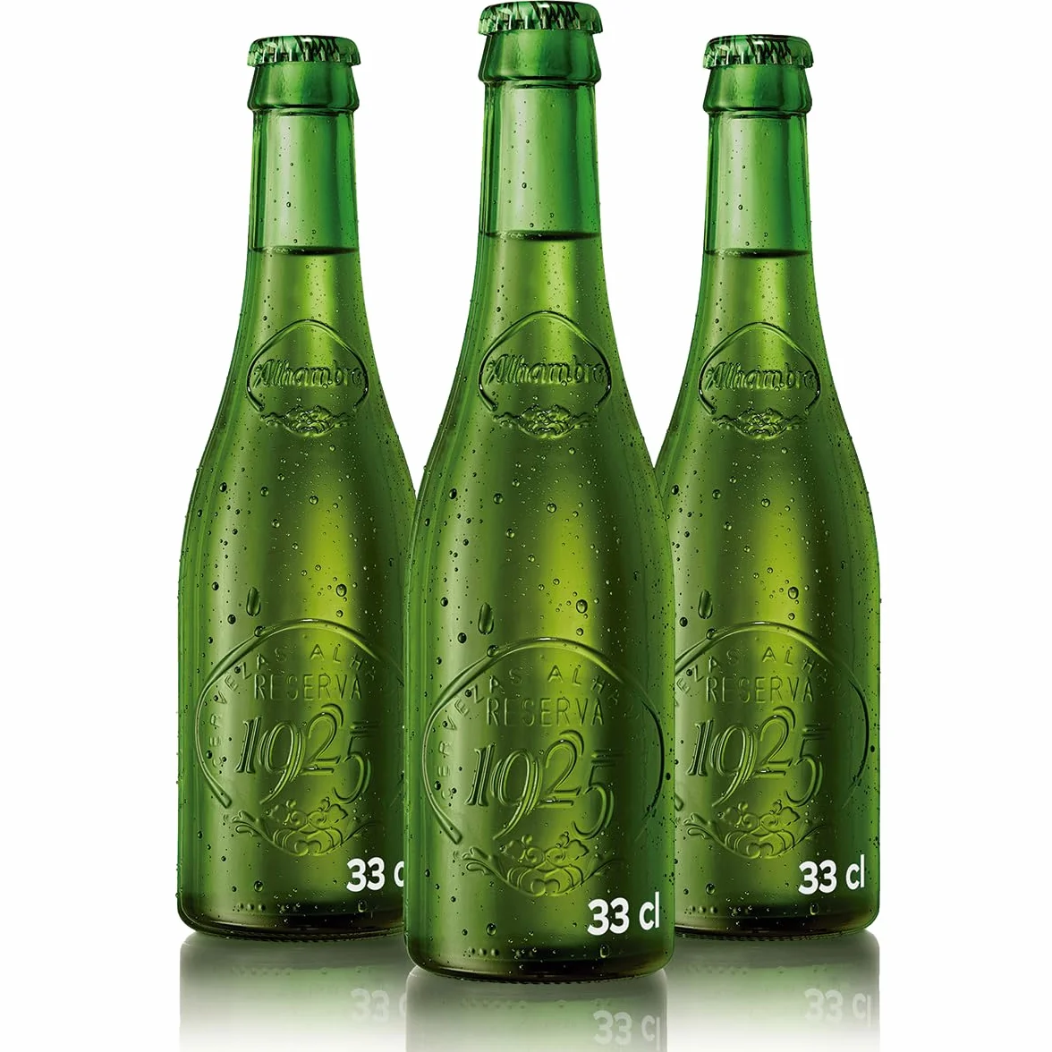Alhambra Reserva 1925 Cerveza Extra 6.4% Pack 24 x 33 cl