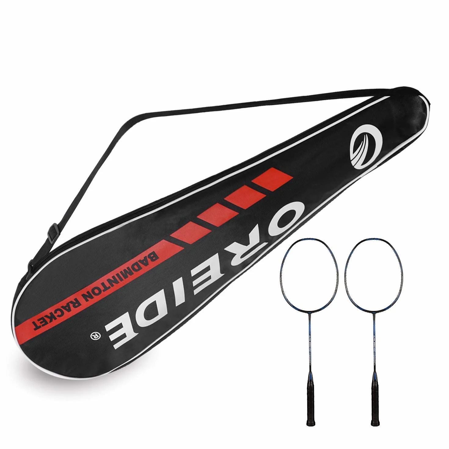 TINAYAUE Badminton Racket Bag 2-6 Rackets Waterproof Storage Case Portable