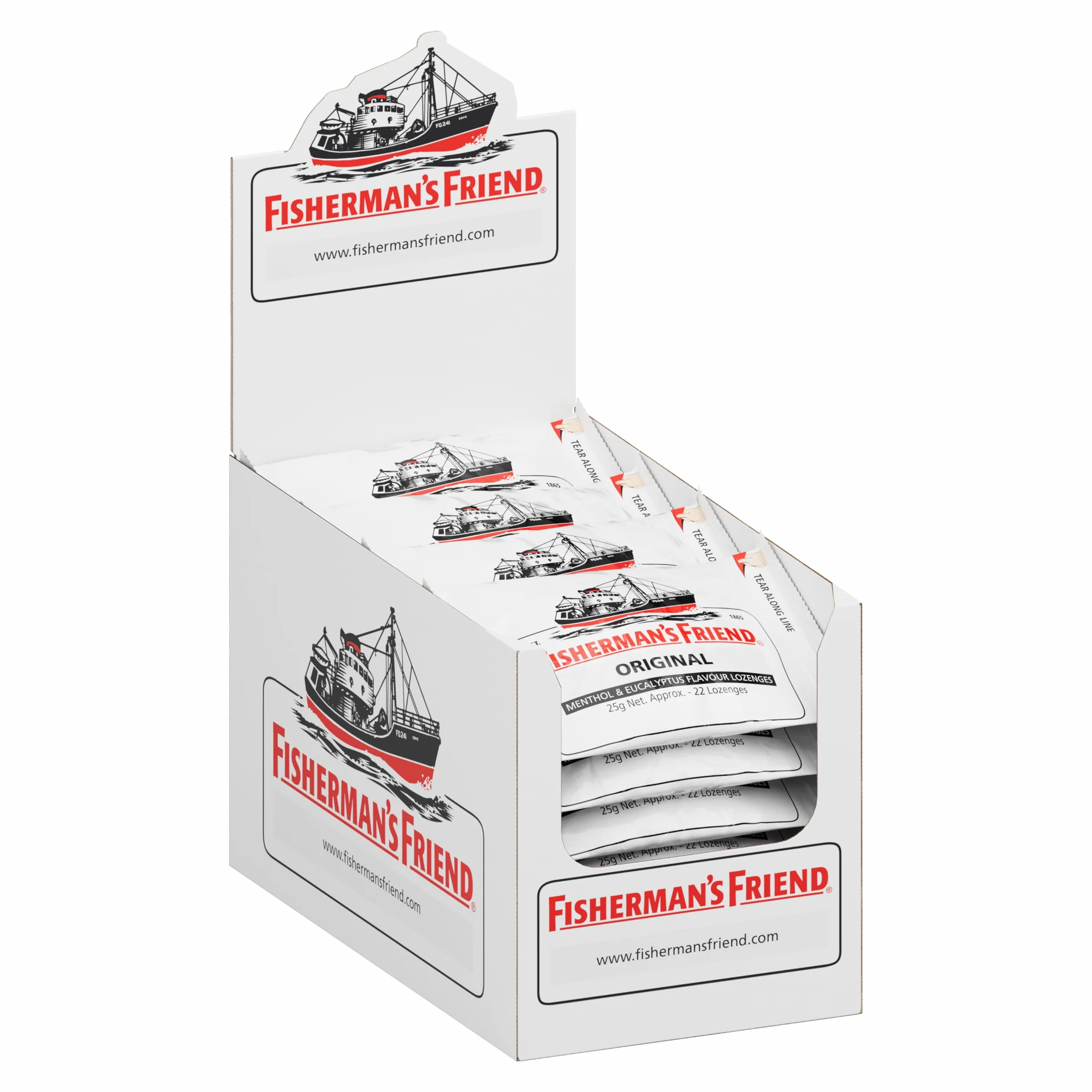 Fisherman's Friend Original, Caramelo Comprimido - 24 unidades de 25 gr. (Total 600 gr.)