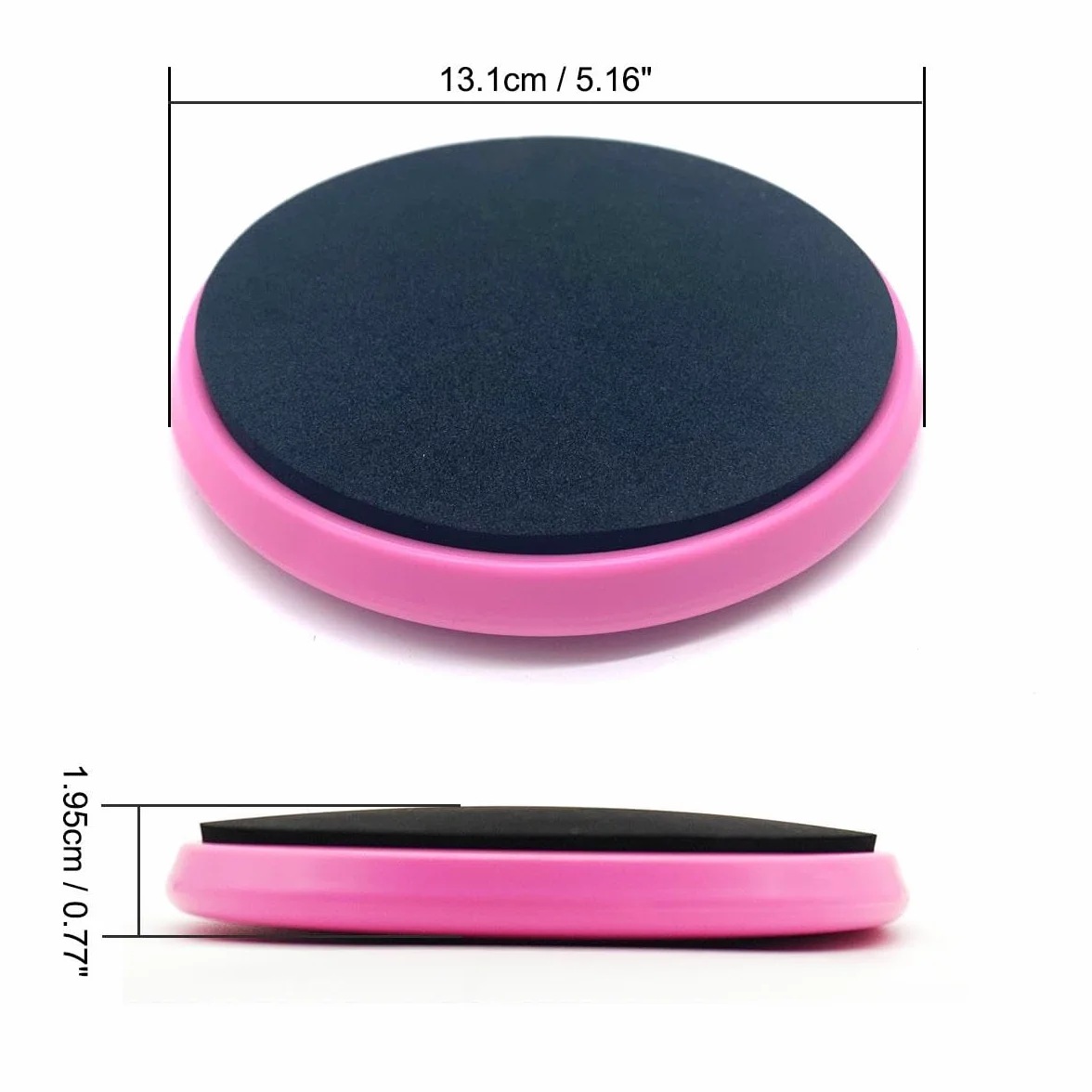 CampTeck Tabla de Giro Ballet Disco Giratorio Spin Board Rosa Goma EVA