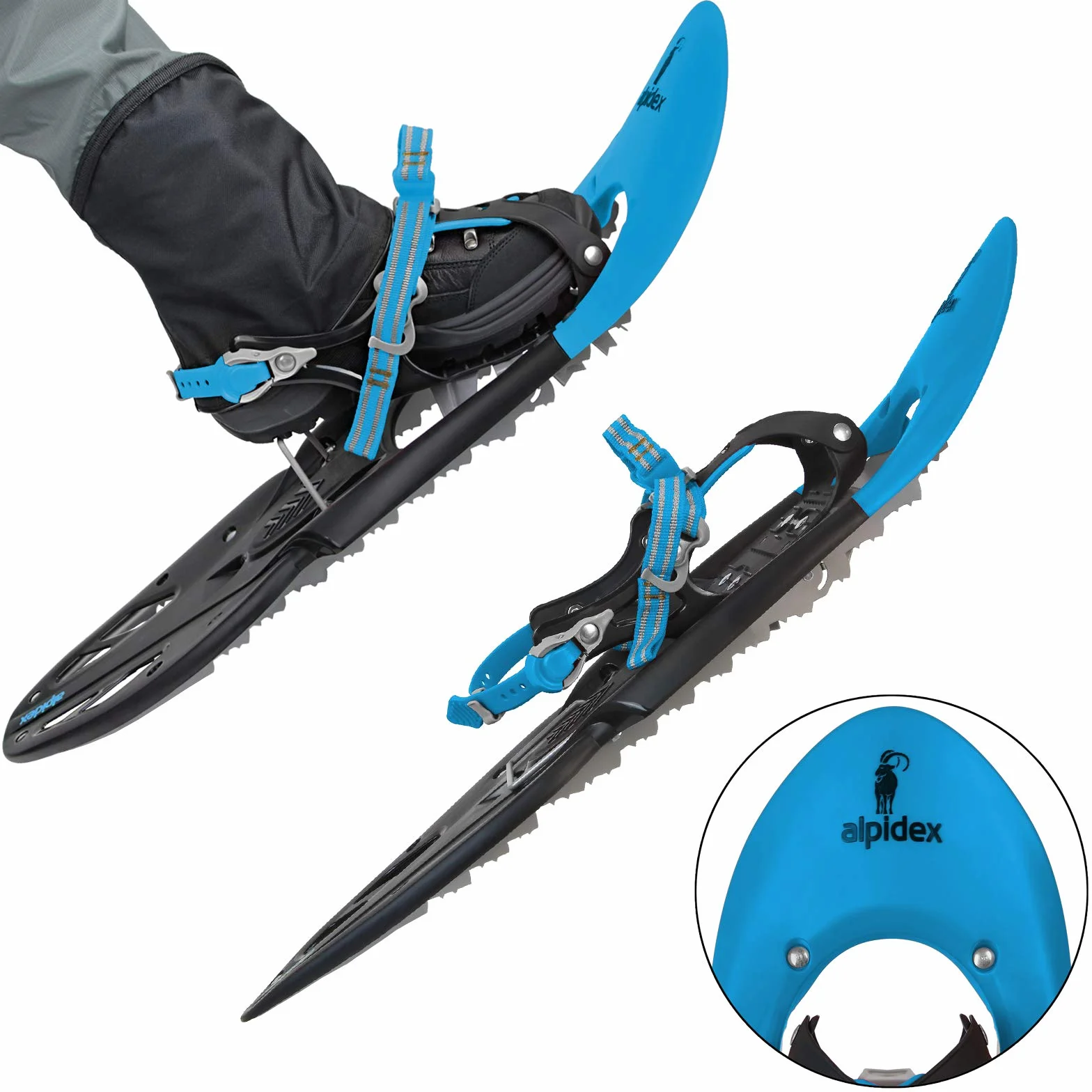 ALPIDEX Raquetas Nieve Luengo Adulto 38-46 Bolsa Transporte
