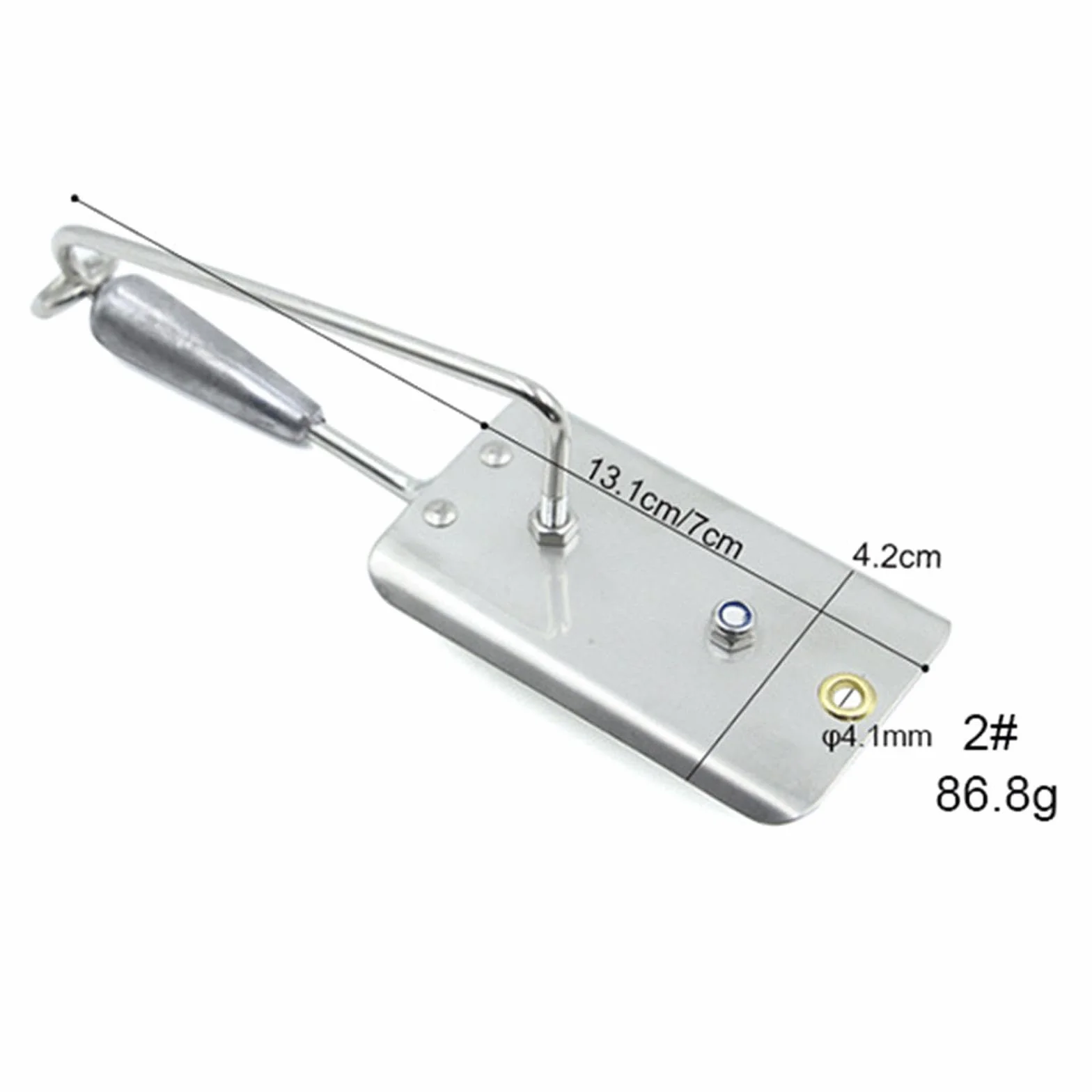 Cepillo de pesca al curricán profesional, herramienta de pesca al aire libre, pesas de pesca, 13.1 cm x 4.2 cm