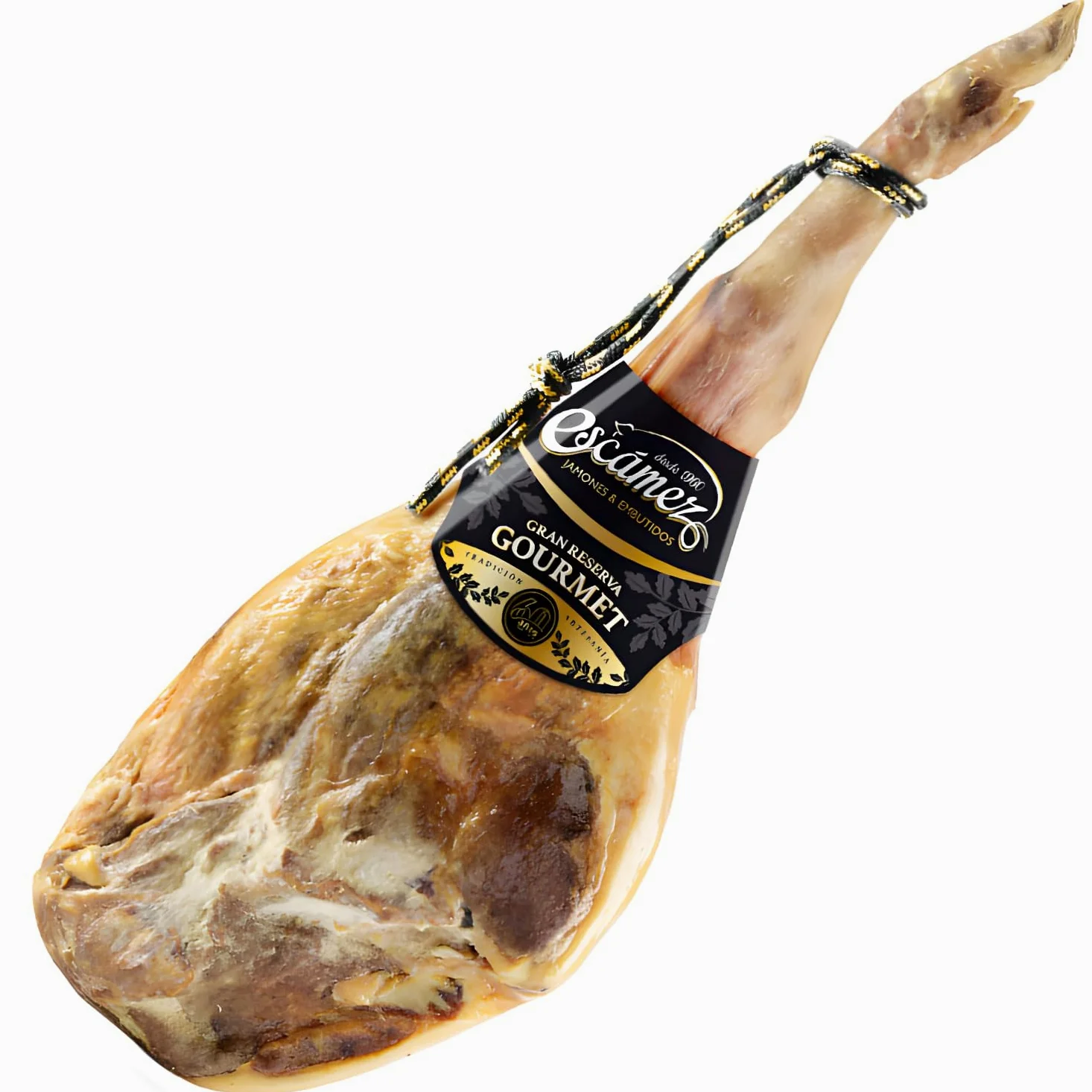 Jamón Gourmet Gran Reserva Duroc | Perniles de 9 kg | Jamón Secado Duroc | Jamón de Curación Superior a 24 meses | Selección Gourmet | Sin Gluten