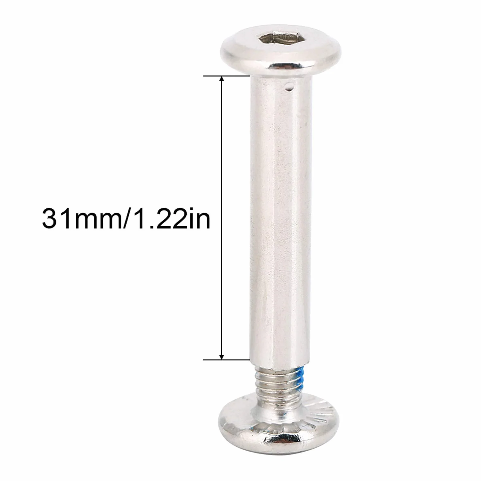 Tornillos para patinaje 10 piezas repuesto patines línea 31 mm 36 mm herramienta reparación ejes rueda