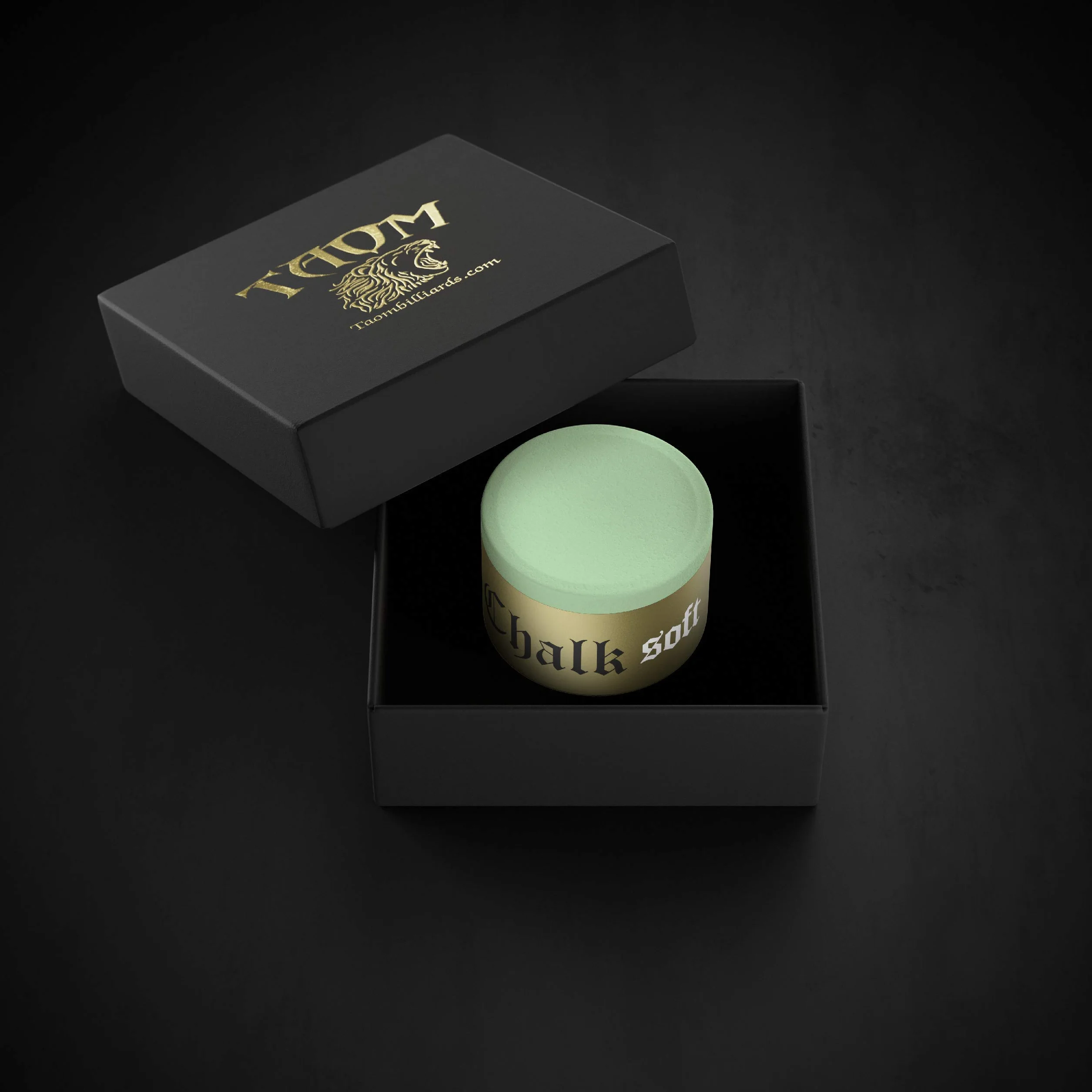 Taom Soft Green Snooker Chalk para puntas de taco de billar