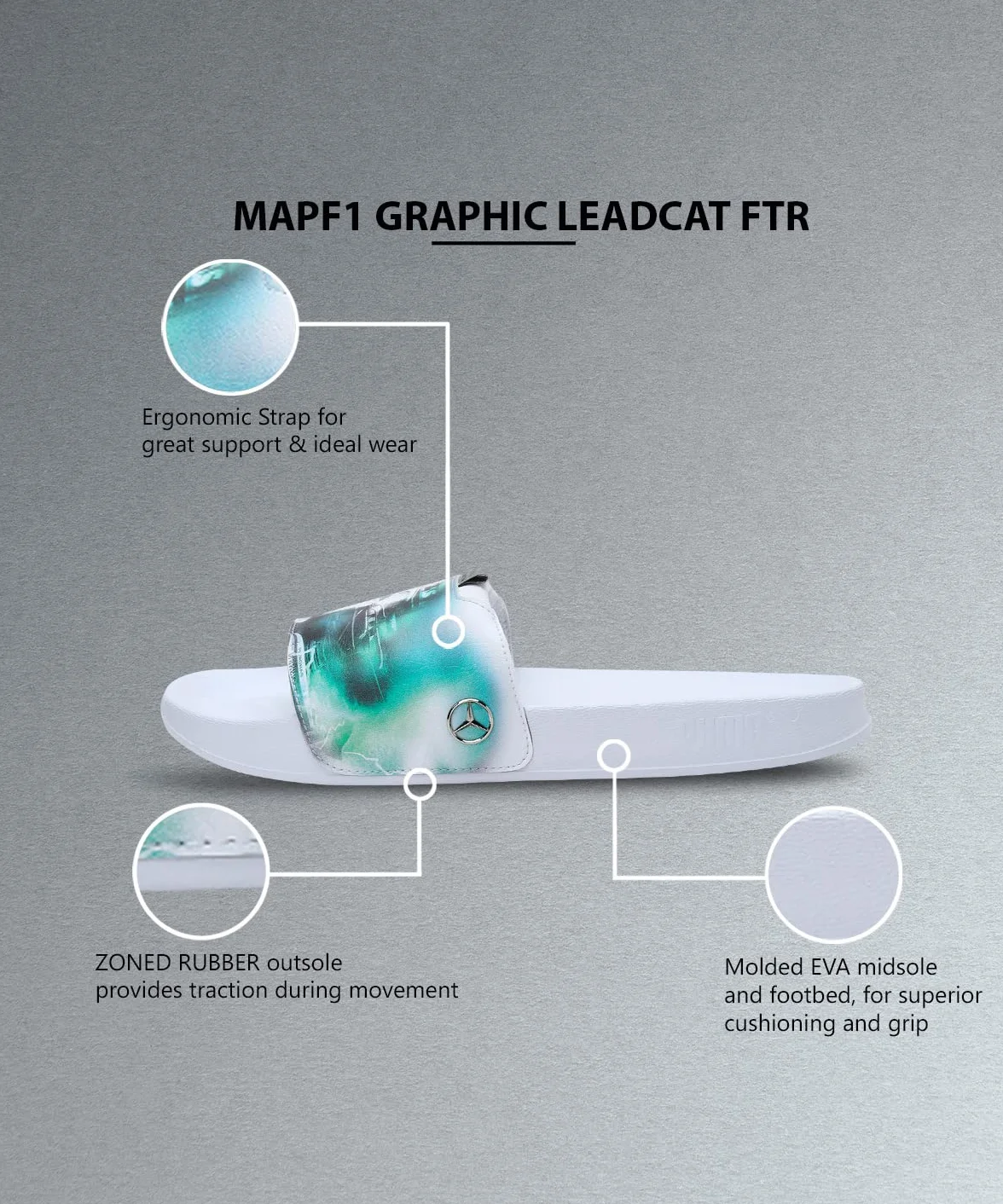 PUMA Mapf1 Graphic Leadcat Ftr Sandalias deslizantes adulto