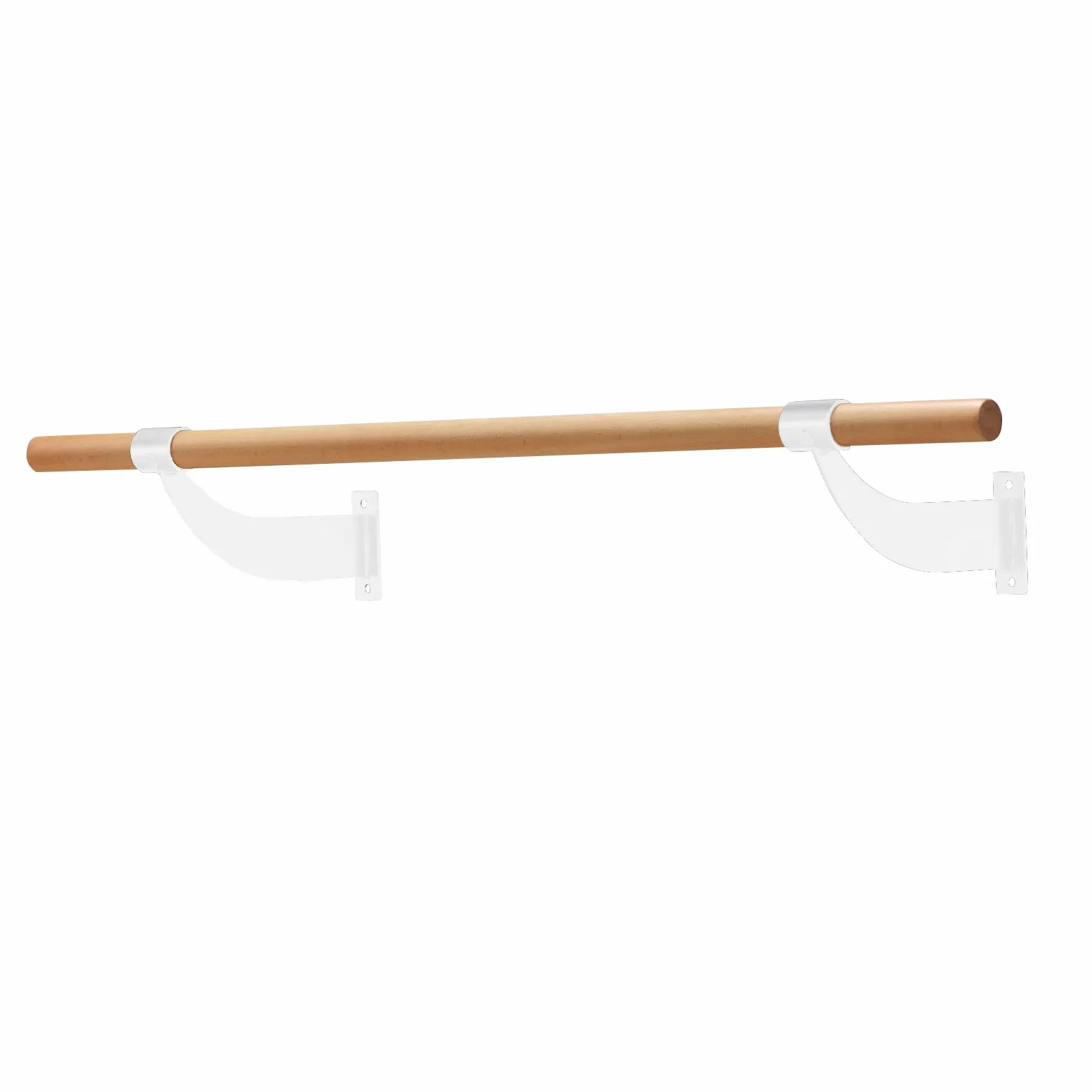 GYMAX Barra de Ballet de Pared 4 pies, Madera de Haya para Estiramiento, Yoga y Entrenamiento