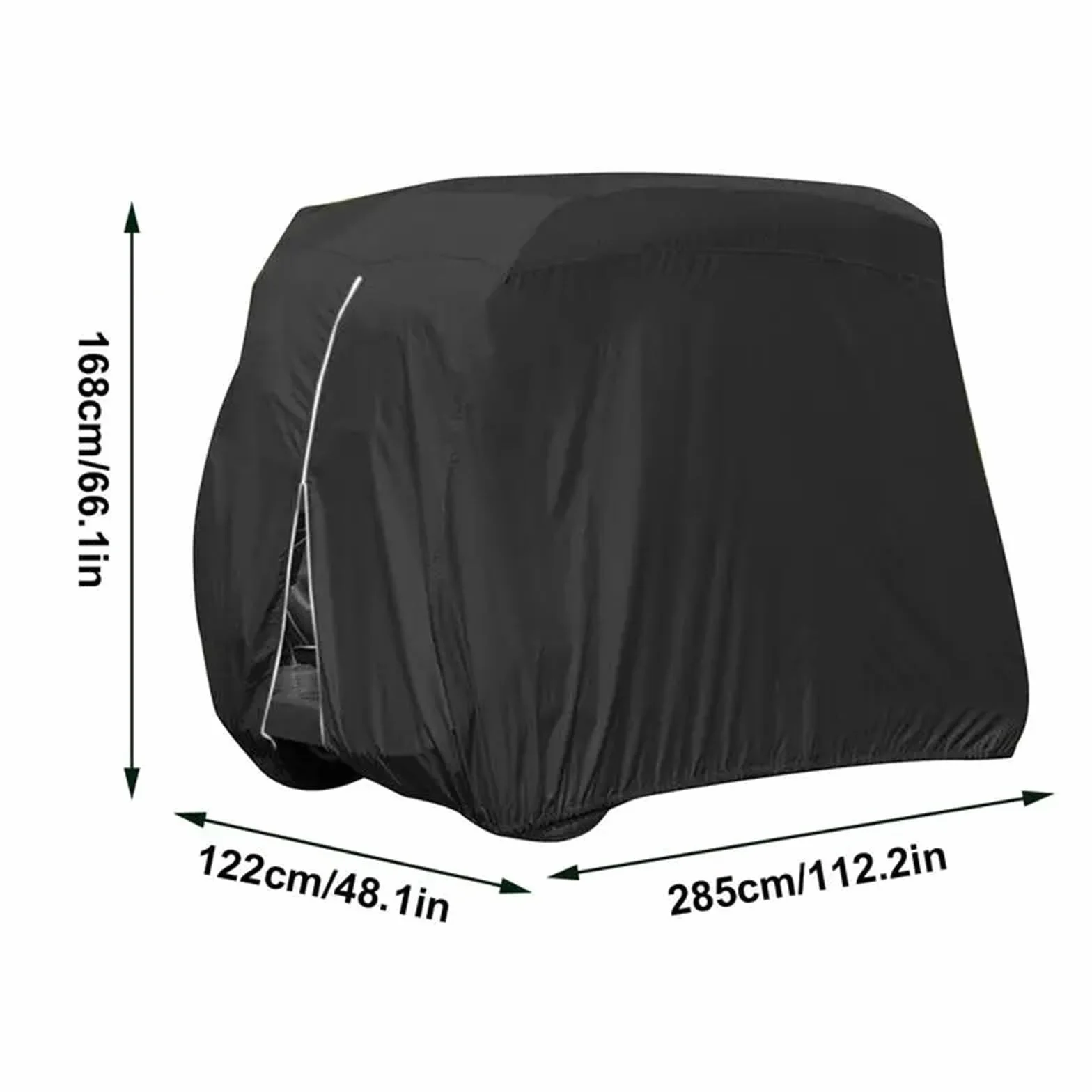 Funda para Carrito de Golf Impermeable Cubierta Oxford para Lluvia y Polvo para 4 Personas Ezgo Club Car Yamaha