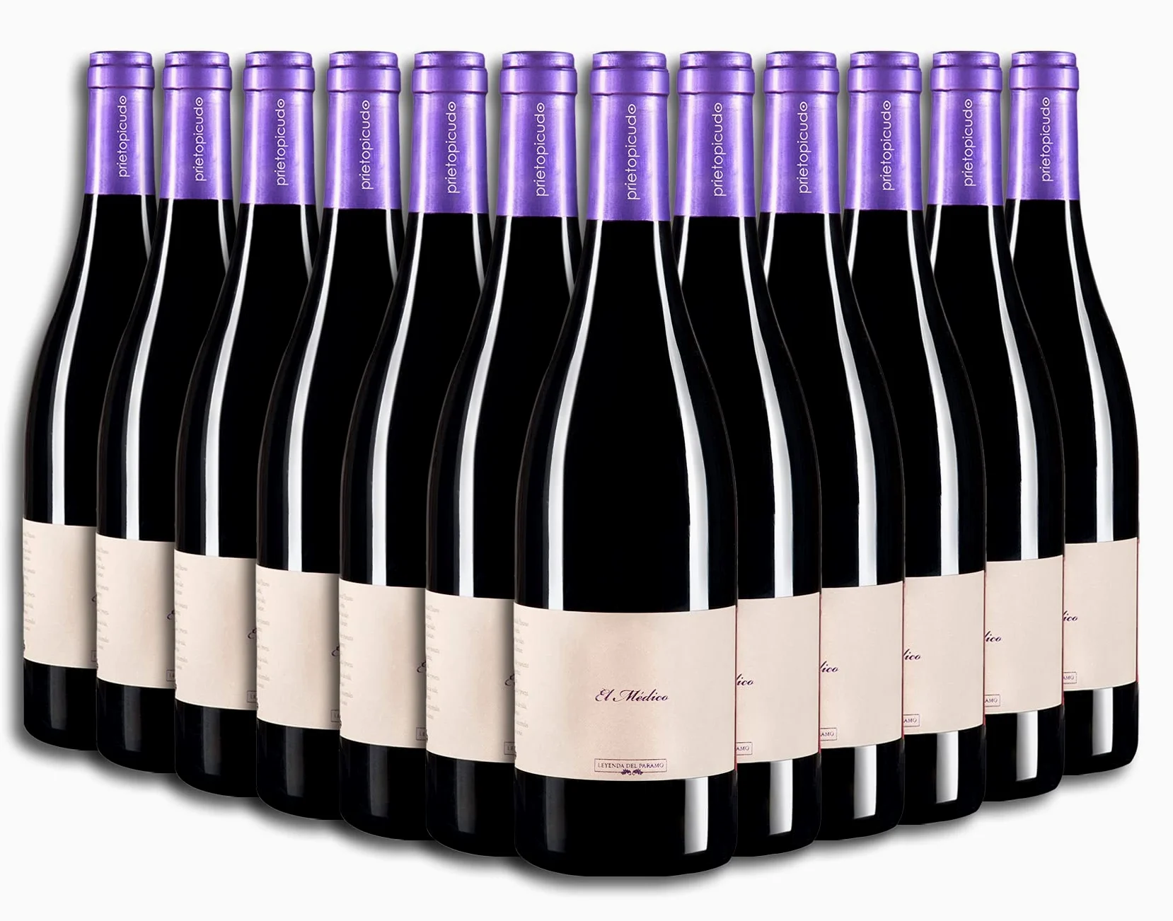 Vino Tinto - Leyenda del Páramo - El Médico - Vino Premiado - Caja de 3 Botellas ó Caja de 6 Botellas. - Envio en caja protectora de alta resistencia para un transporte 100% seguro (Caja de 12)
