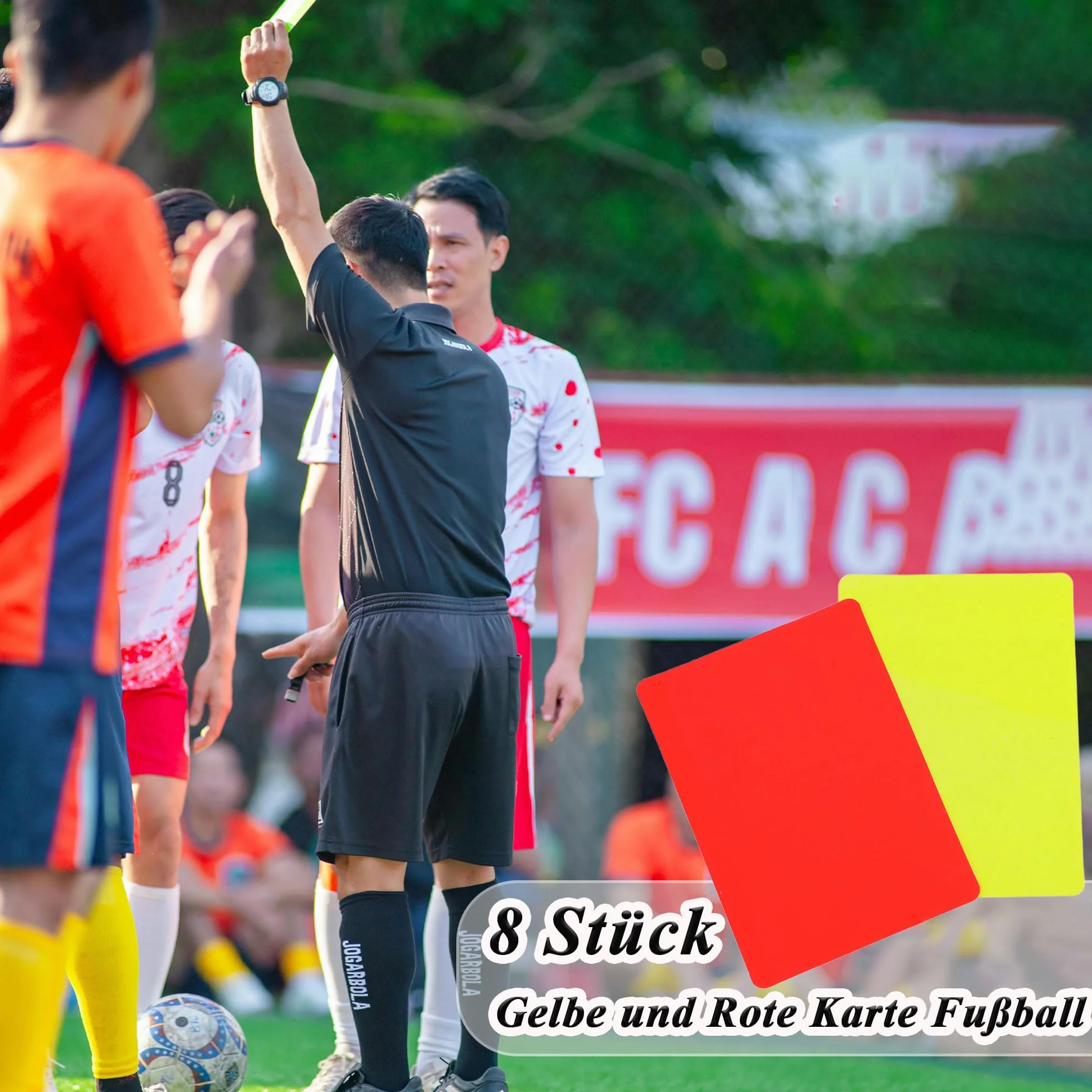 Juego de tarjetas de árbitro de fútbol, tarjeta amarilla y roja, herramienta para partidos