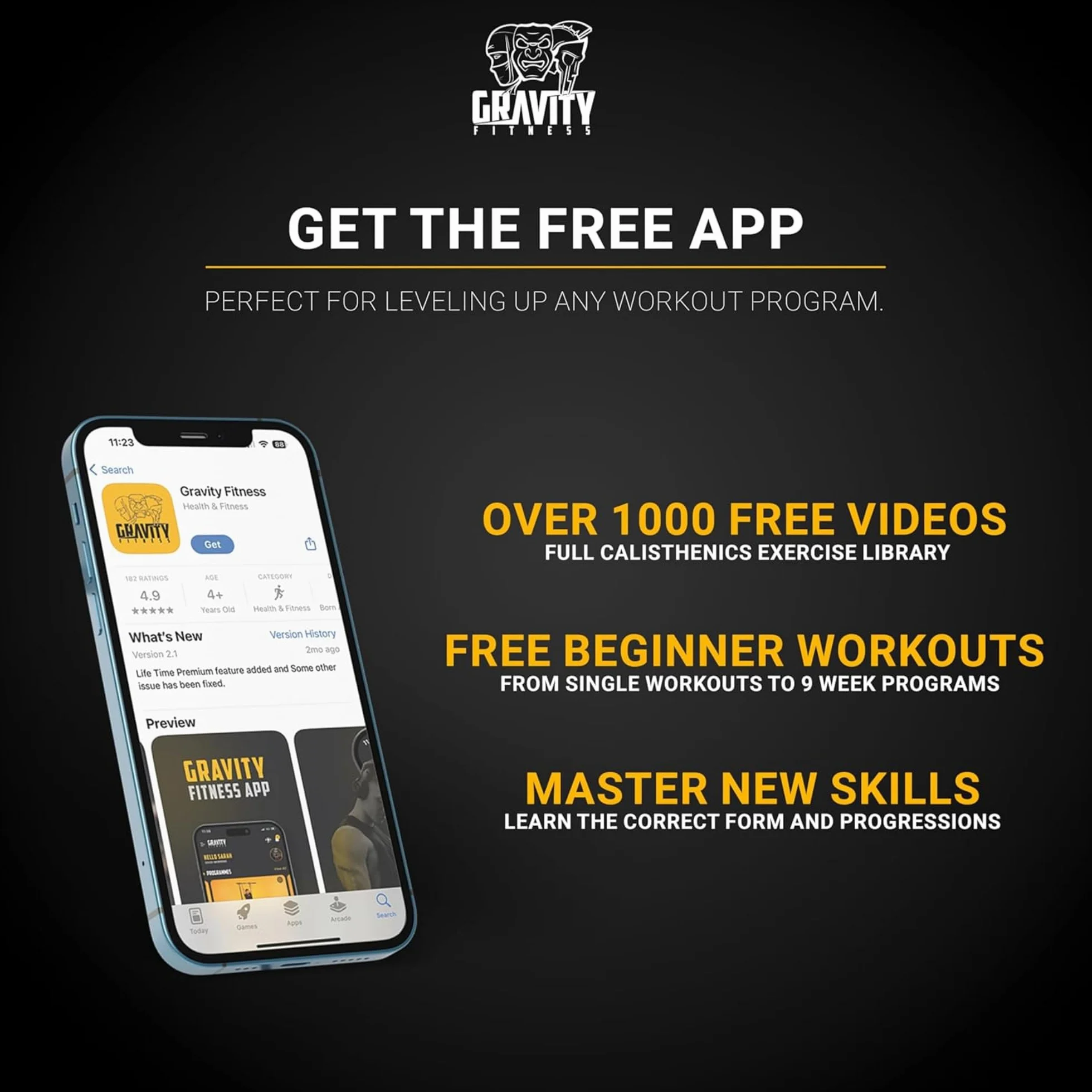 Gravity Fitness Anillos de Gimnasia de Madera