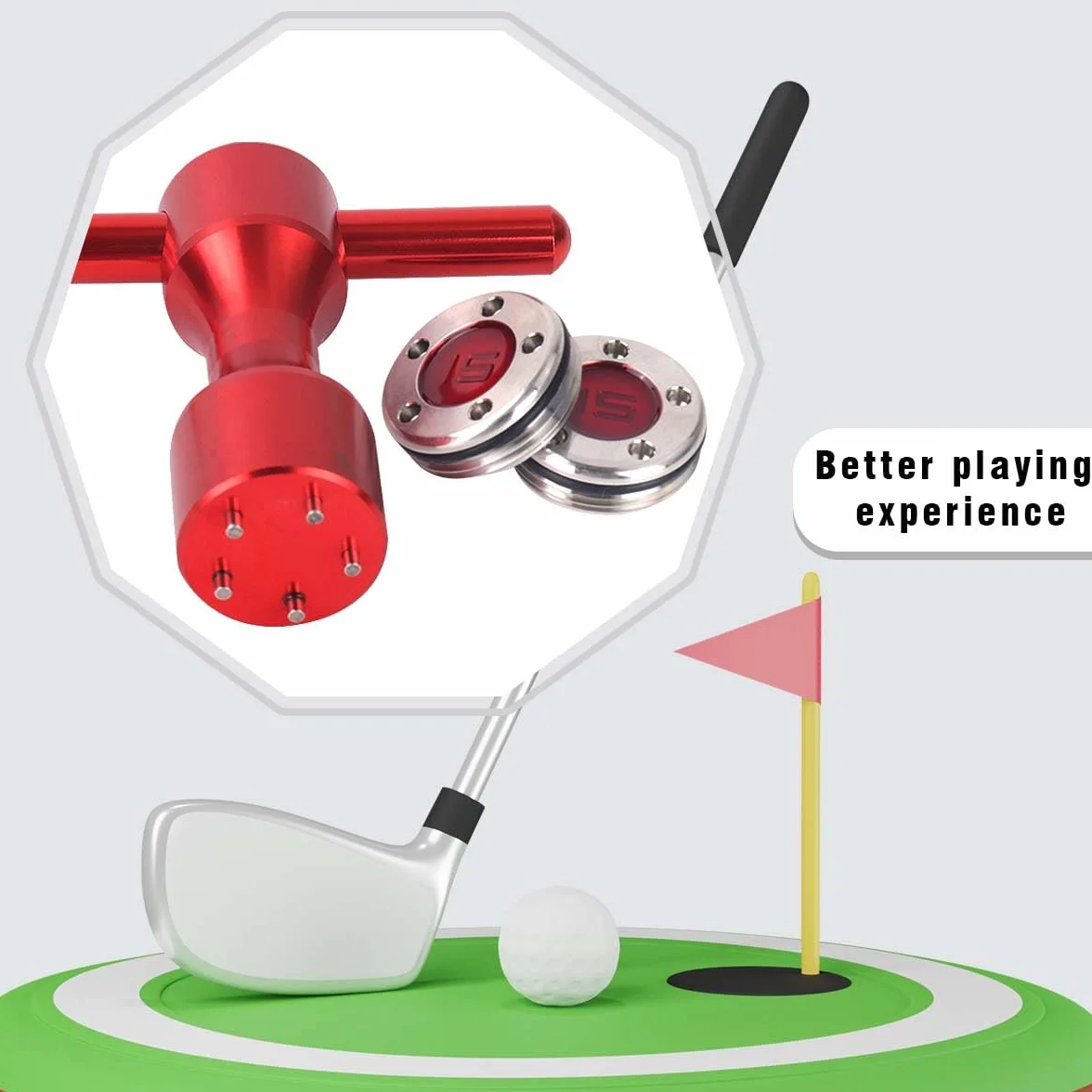 Histar 2pcs Golf personalizado rojo pesos + llave para putters Titleist Scotty Cameron