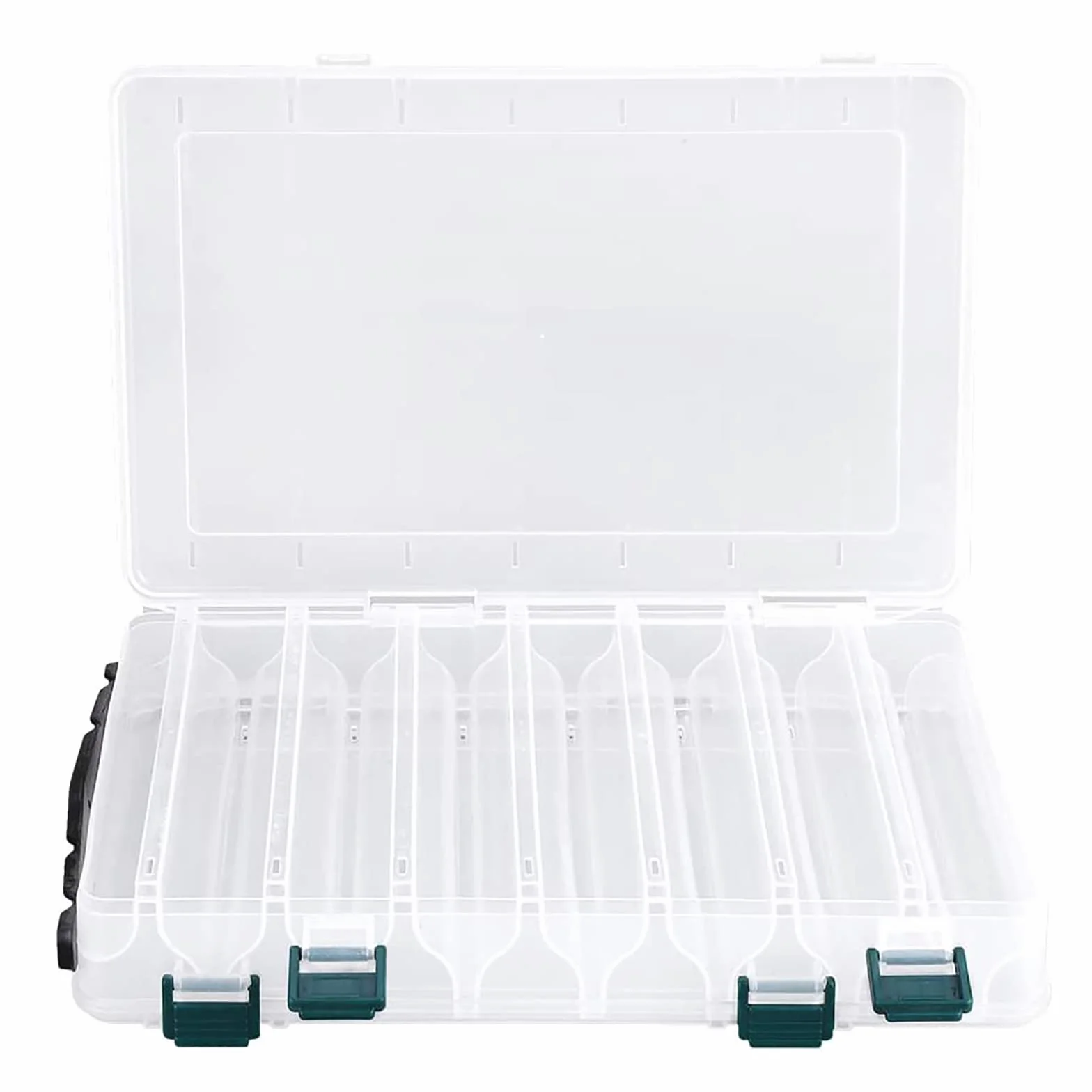 Cajas de Pesca Doble Cara Compartimentos 27x18x4.7cm Organizadora Accesorios