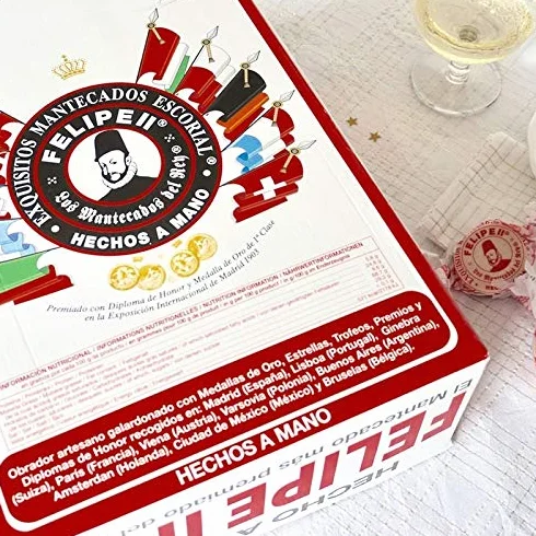 Mantecados Felipe II - Exquisitos Mantecados HECHOS A MANO - Caja de 5 kg