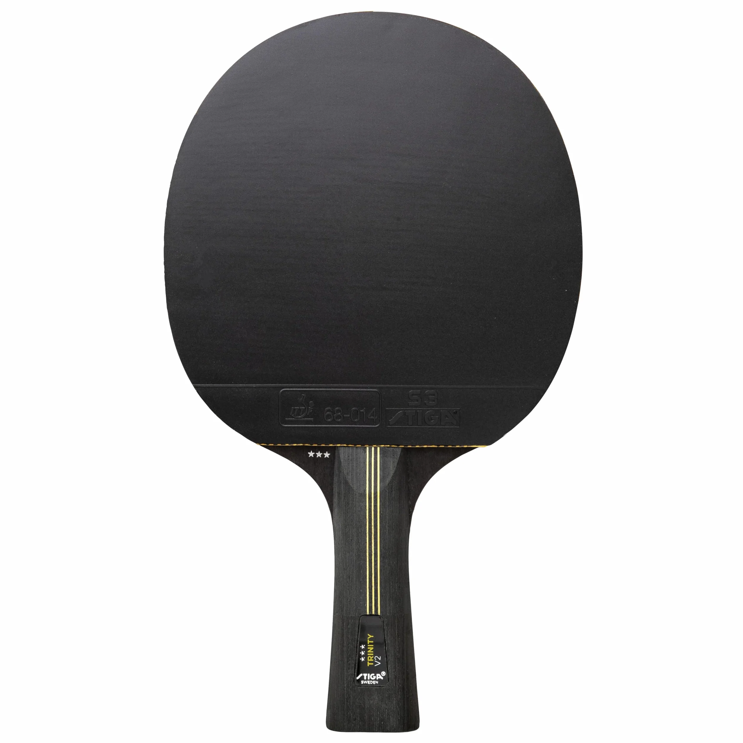 STIGA Trinity V2 Pala de Tenis de Mesa 3 Estrellas ITTF Madera Ergonómico