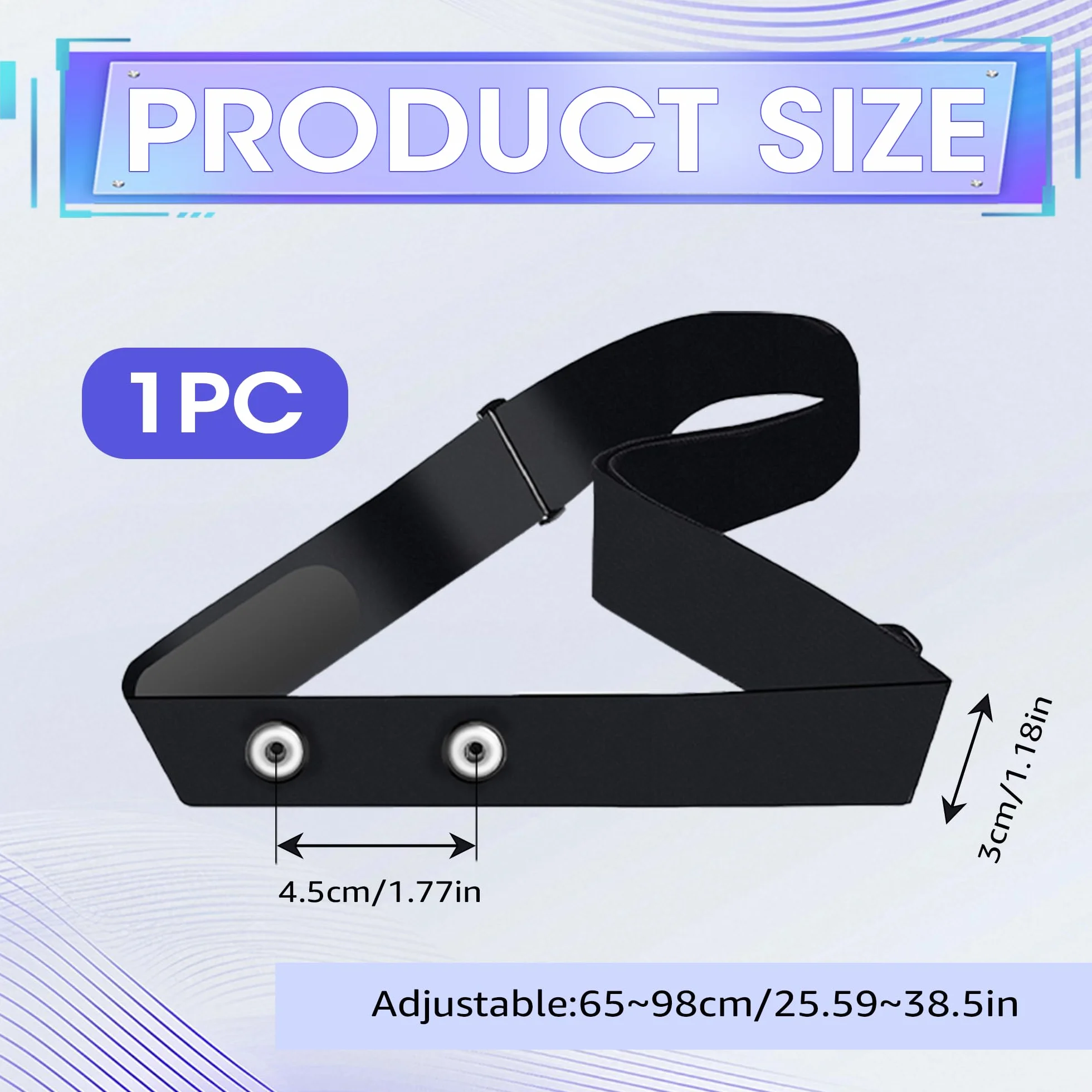 Cinturón Cardio Ajustable 70-105 cm Correa de Pecho Repuesto Compatible Polar H10 H9 Coospo Wahoo