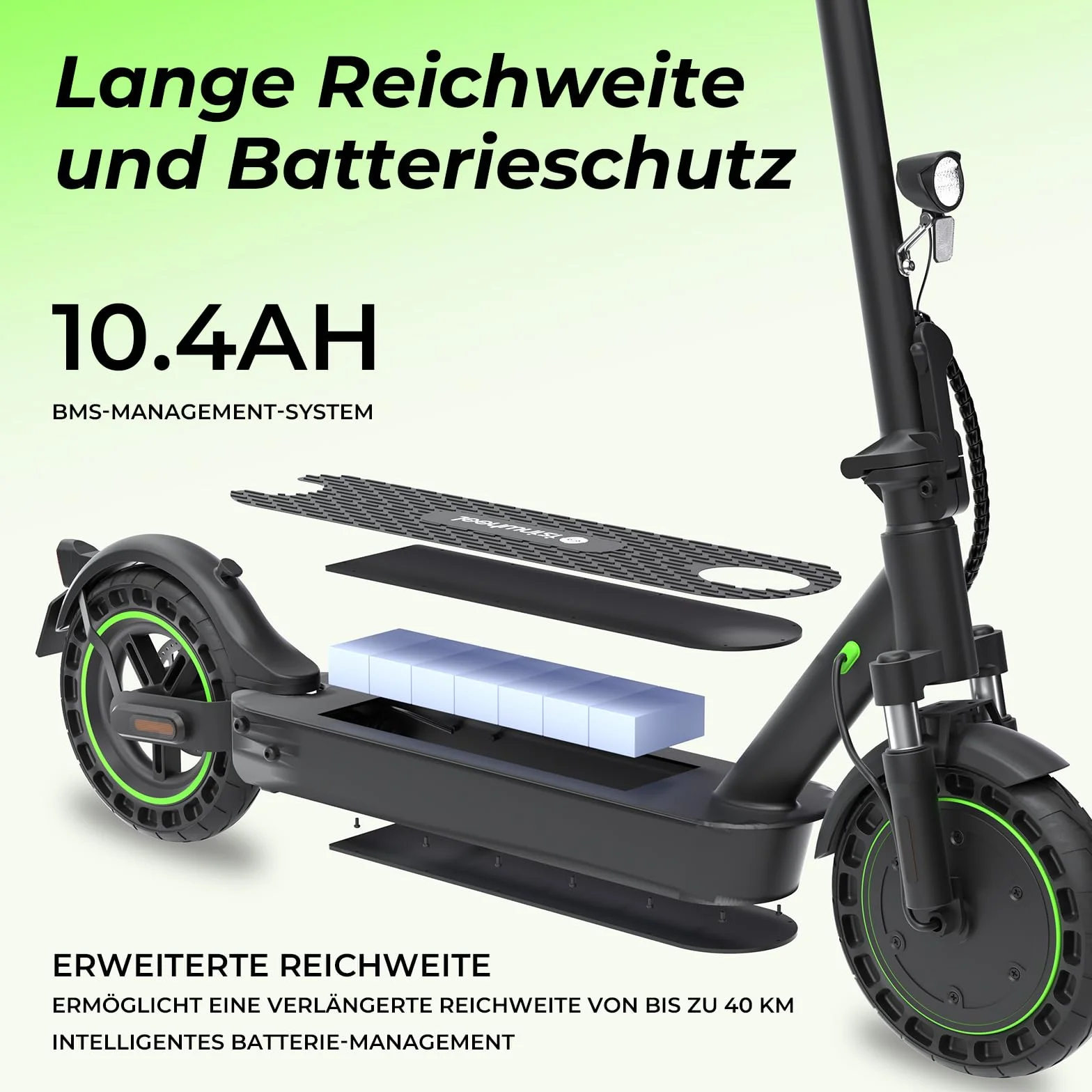 isinwheel S9MAX Patinete eléctrico Adulto 500 W 10,4 Ah 40 km 10" amortiguación Pantalla LED