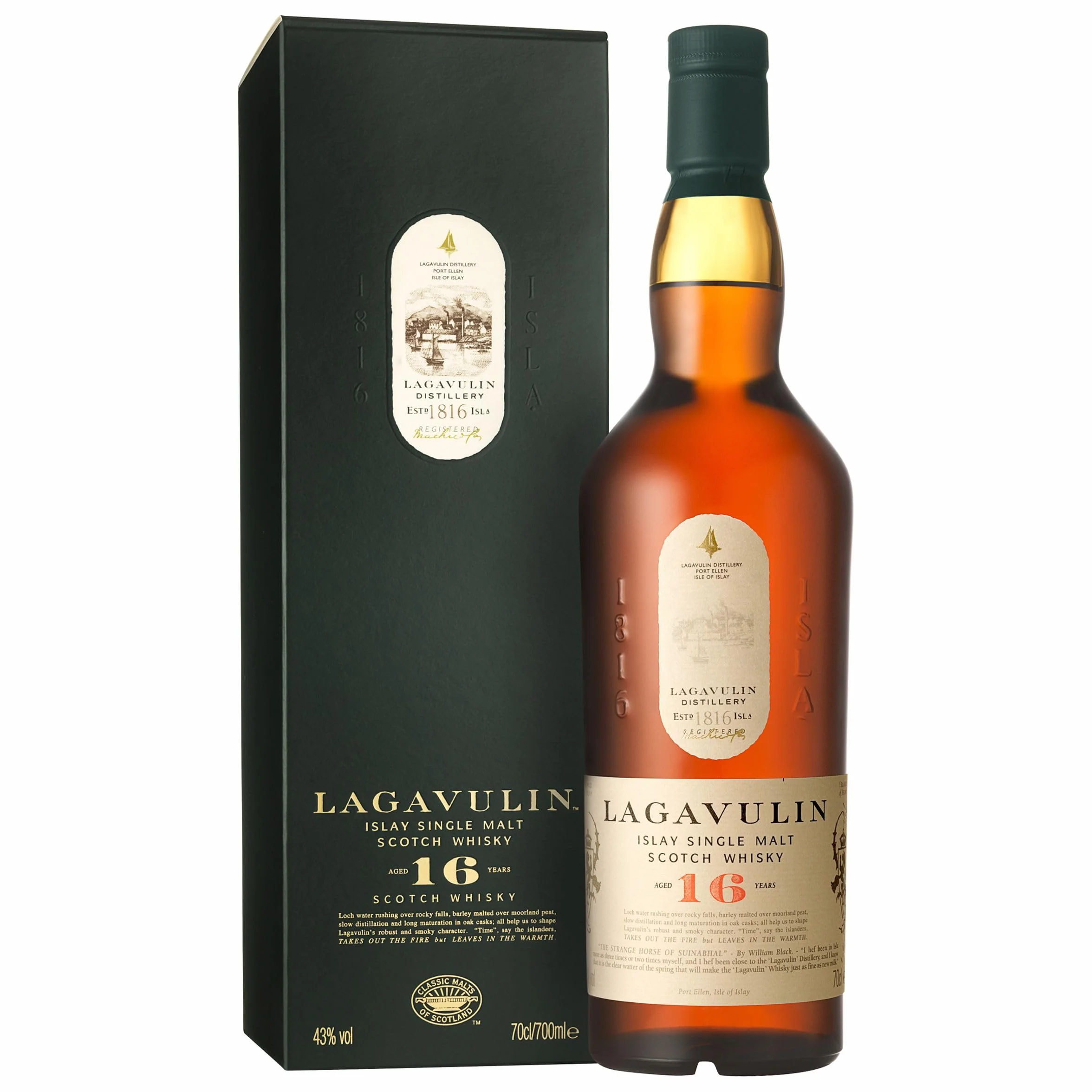 LAGAVULIN 16 Year Old Single Malt Scotch Whisky 700ml