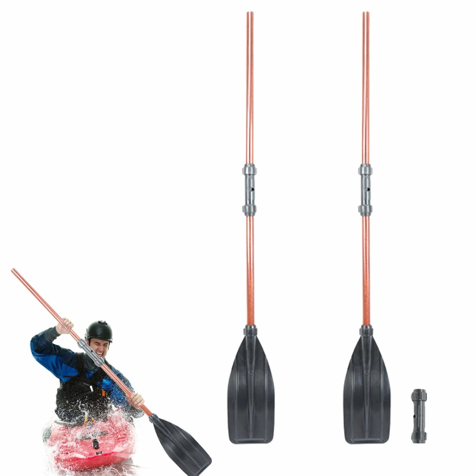 Yeeda Remo de kayak desmontable 100-160 cm para kayak canoa bote hinchable tabla de remo pesca