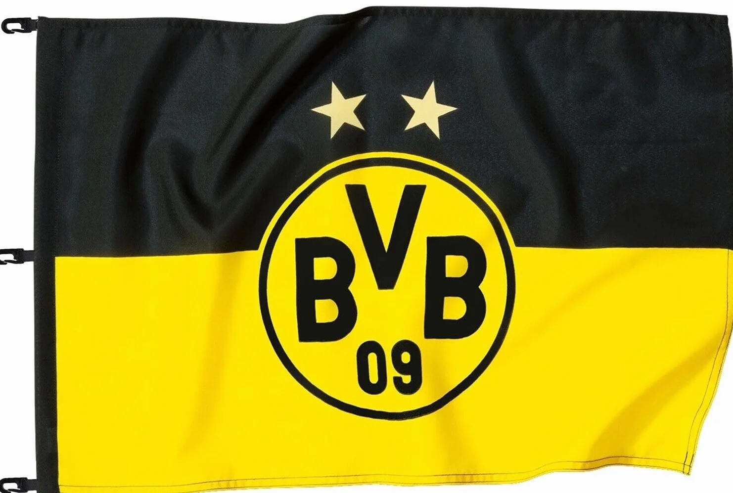 Borussia Dortmund Levantar la bandera Unisex Negro Amarillo 150x100