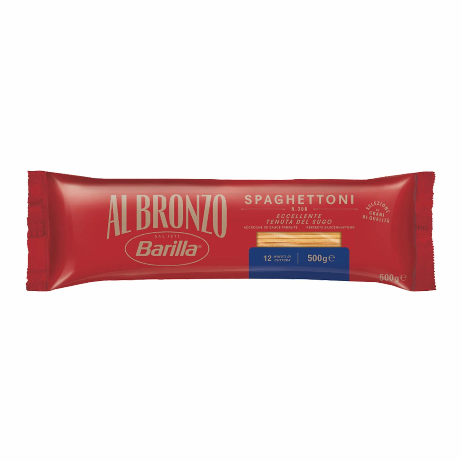 BARILLA Pasta Espagueti Al Bronzo Spaghettoni N.7 500g
