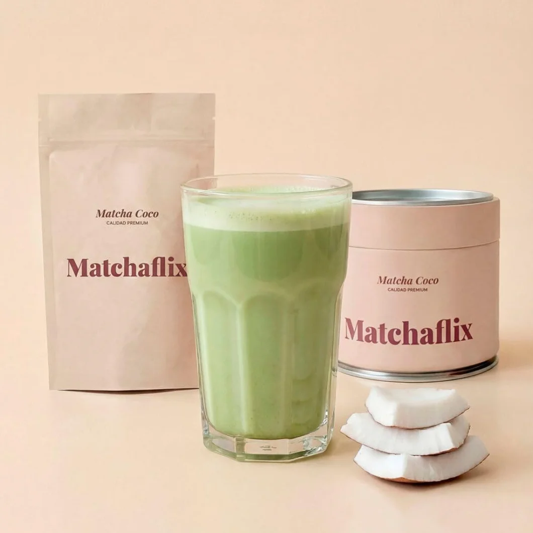 Matchaflix | Doypack Premium Coco | Té en Polvo | Matcha en Polvo | 100g (Doypack)