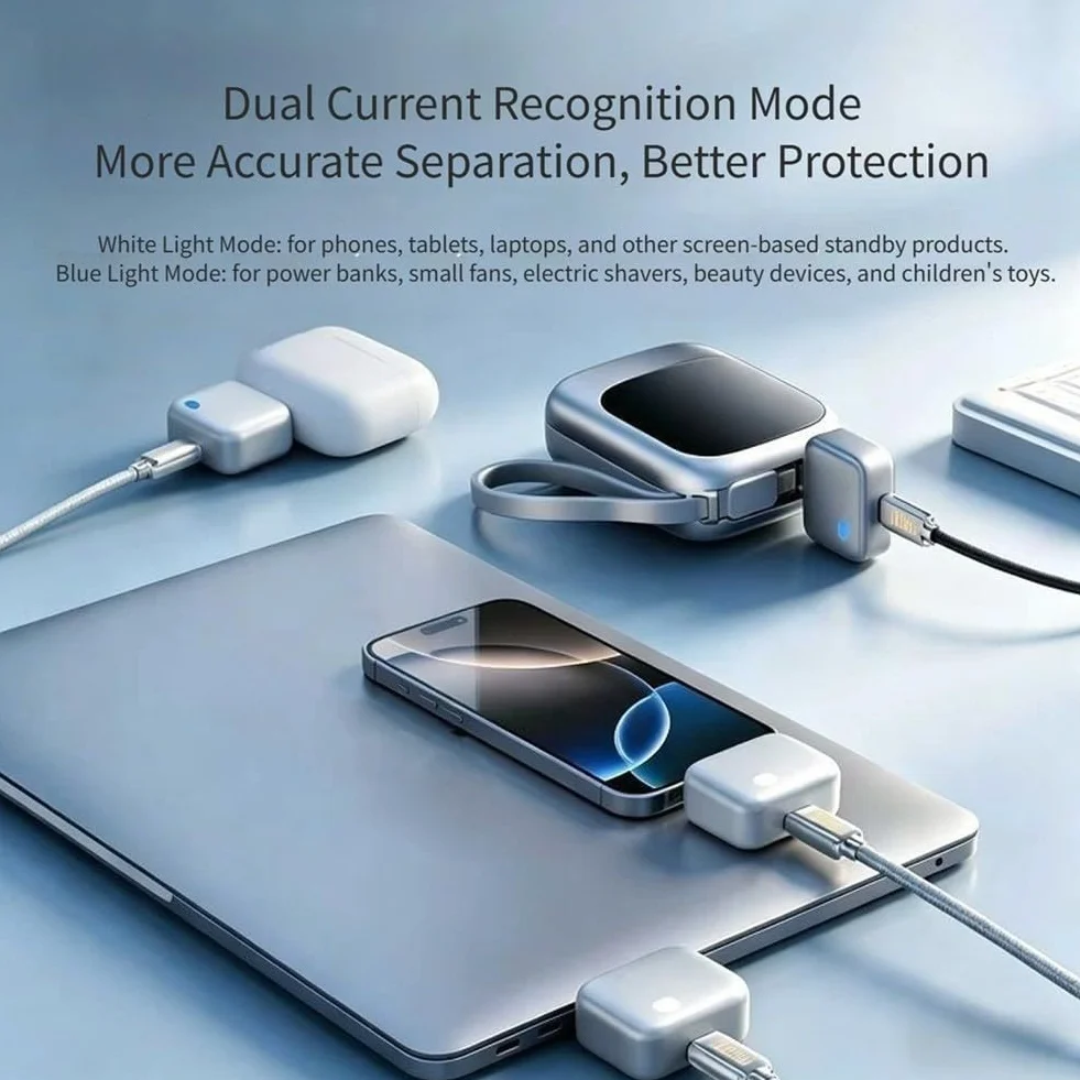 Adaptador de carga USB inteligente con desconexión automática (3 piezas)