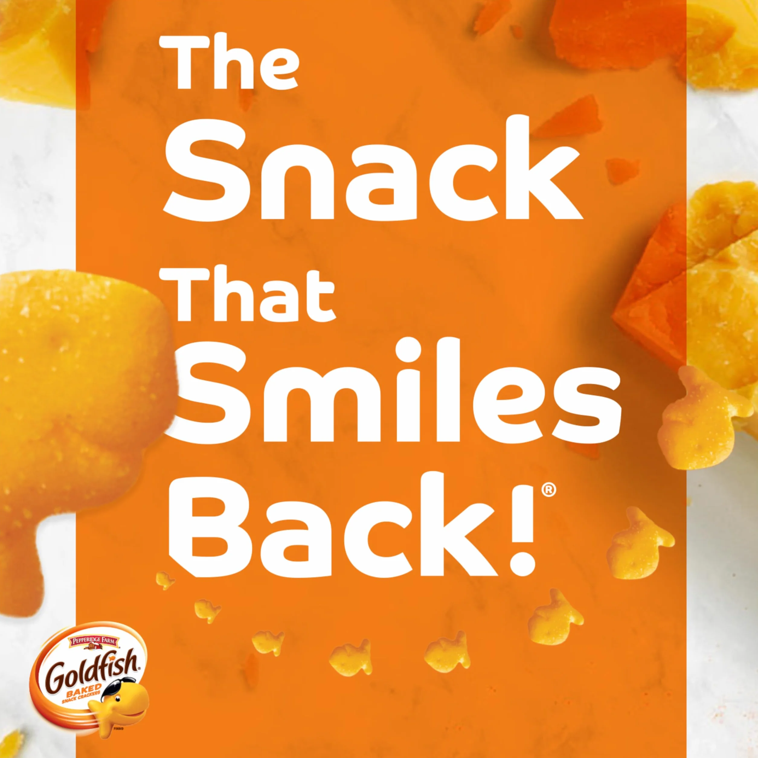 Pepperidge Farm Goldfish Crackers Say Cheeeese variedad con cheddar, pizza y parmesano, 20 paquetes de aperitivos