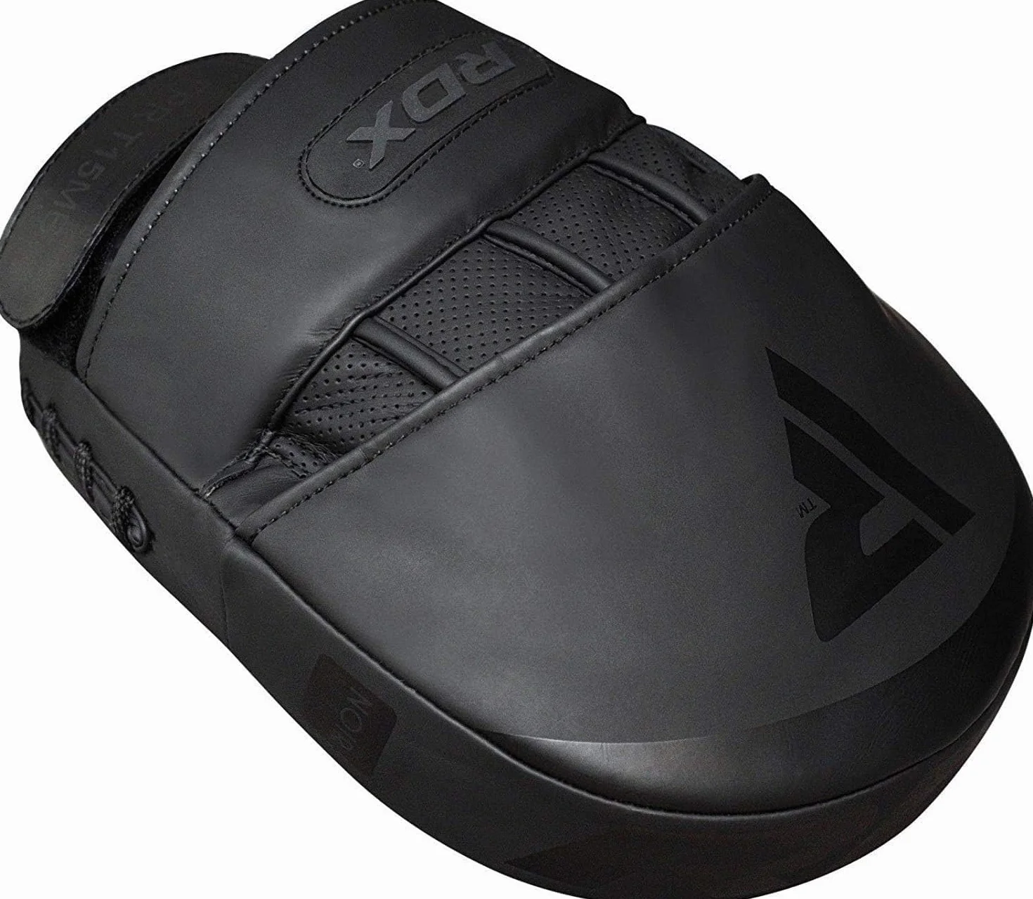 RDX Guantes de Boxeo para Enfoque, Almohadilla de Mano Curvada de Piel con Correa Ajustable