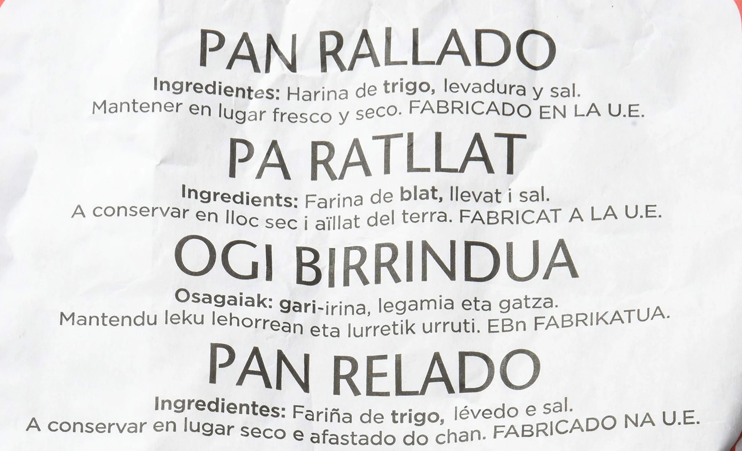Pastas Gallo Pan Rallado 5000 g