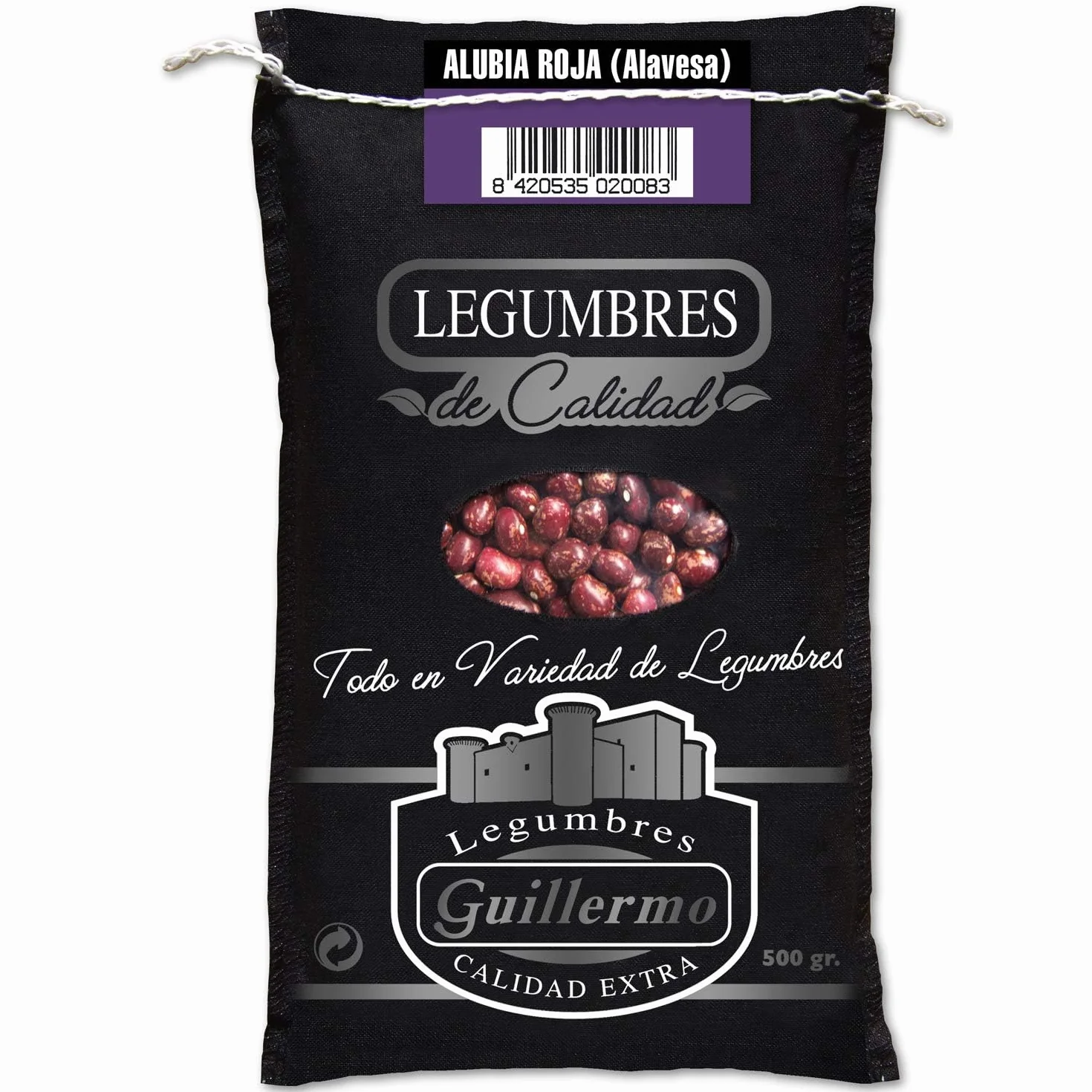 Guillermo | Alubia roja alavesa - Saco 500 g. | Gourmet | Calidad Extra | Alto contenido en proteína vegetal | Ideales para guisos y potajes