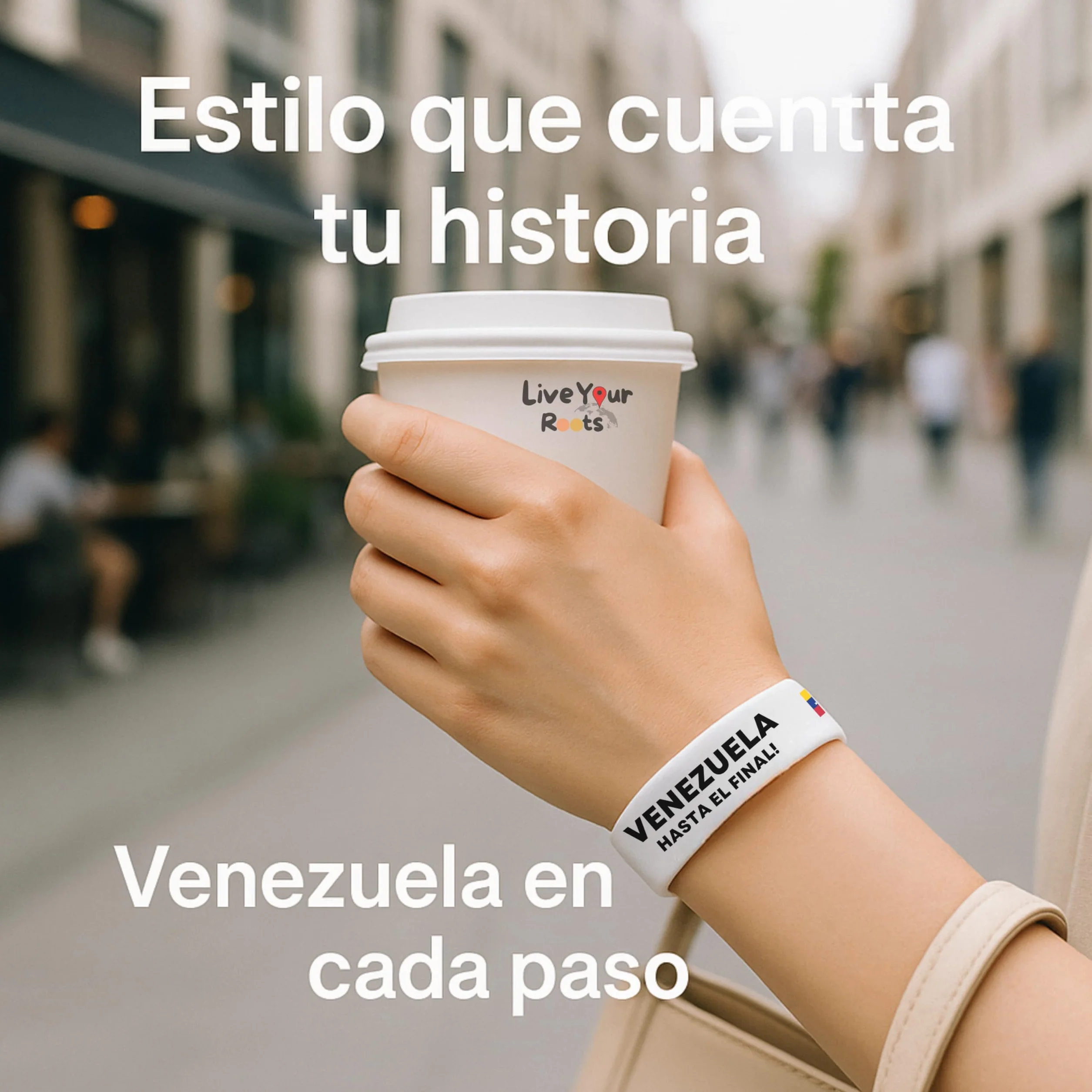 Bandera Venezuela 7 Estrellas Pulsera Silicona Premium 15 mm x 202 mm Negro Blanco Vinotinto