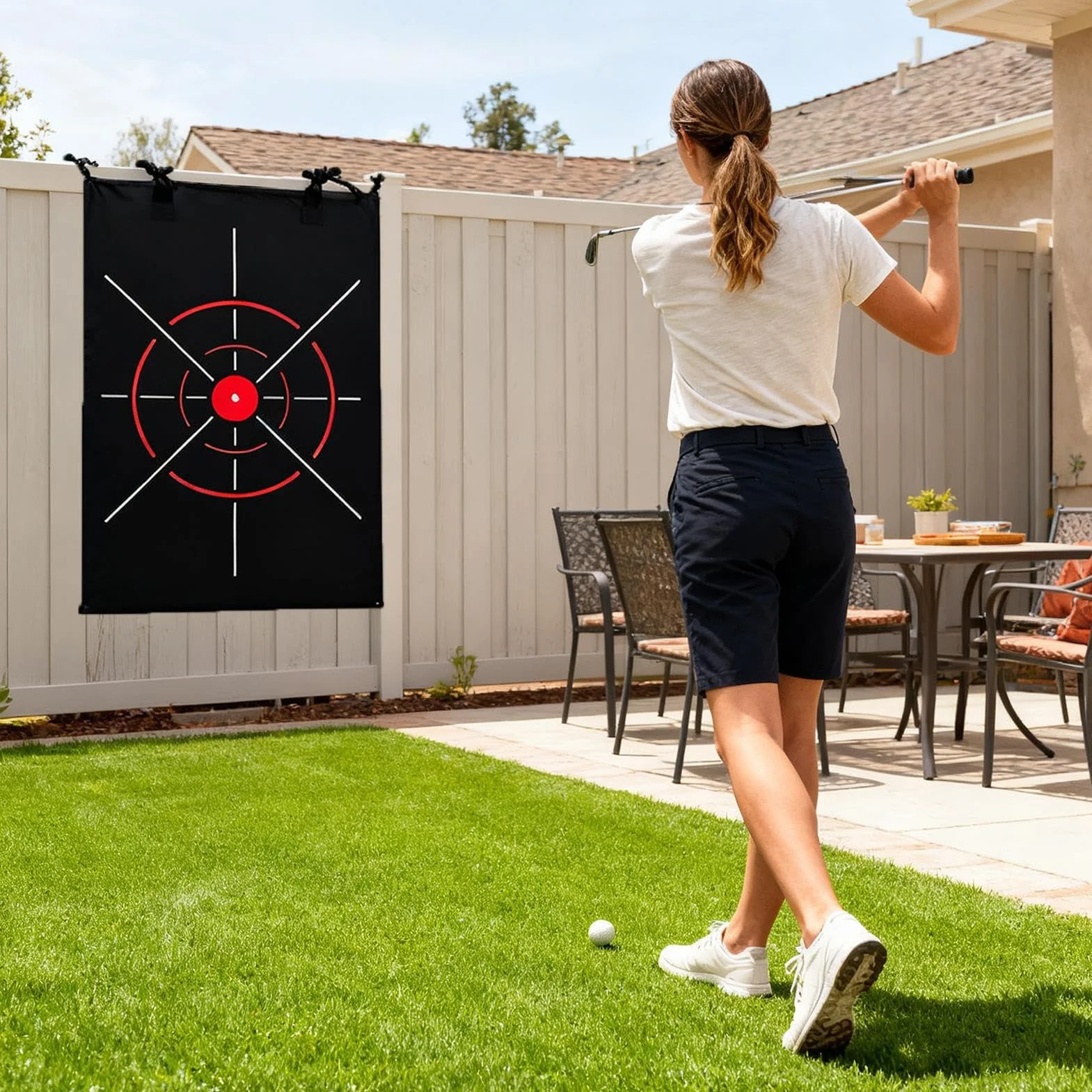 Red De Práctica para Golf Objetivo De Entrenamiento para Uso En Interior Y Exterior