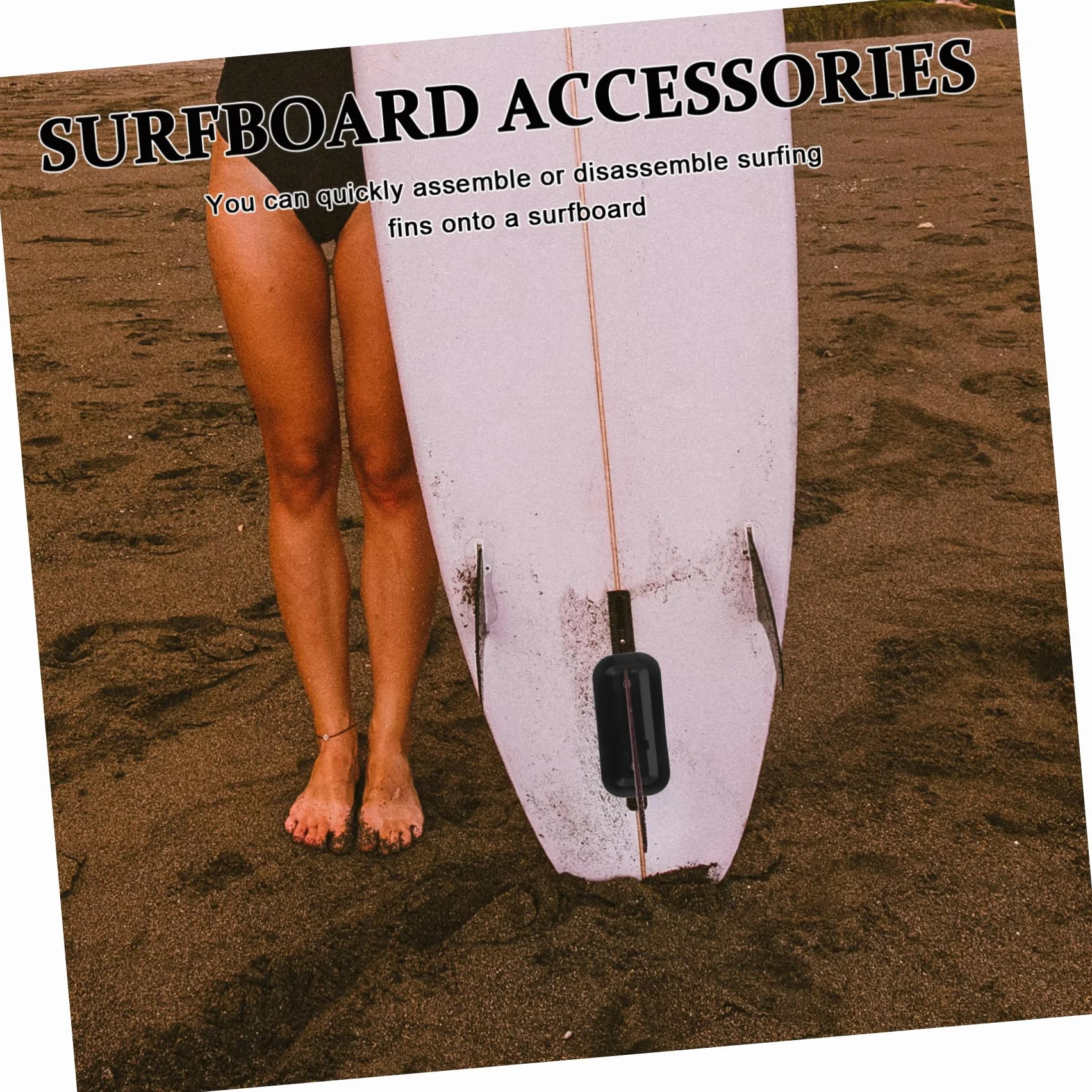 Base de Aleta para Tabla de Surf en PVC Resistente, Accesorio Versátil para Paddle Surf