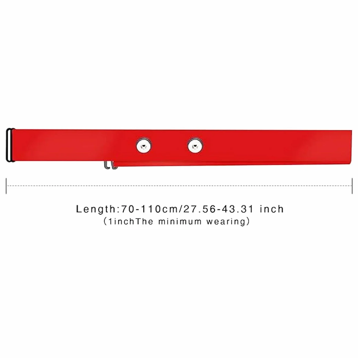 Correa de Pecho Ajustable Polar H10 H9 H7 Repuesto Monitor Frecuencia Cardíaca Roja