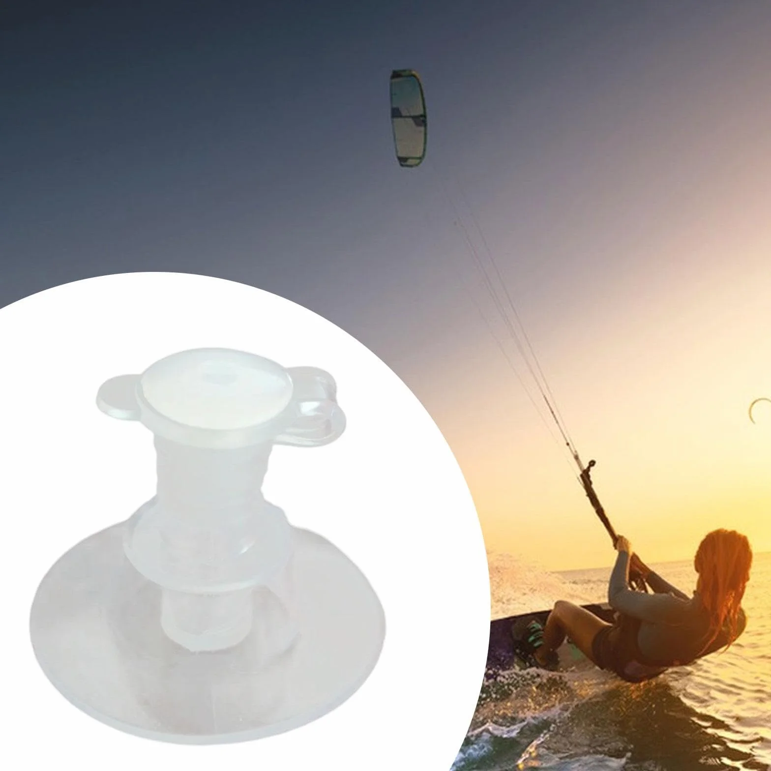 Baoblaze Válvula de desviación de cometa de kitesurf, PVC, boquilla de aire