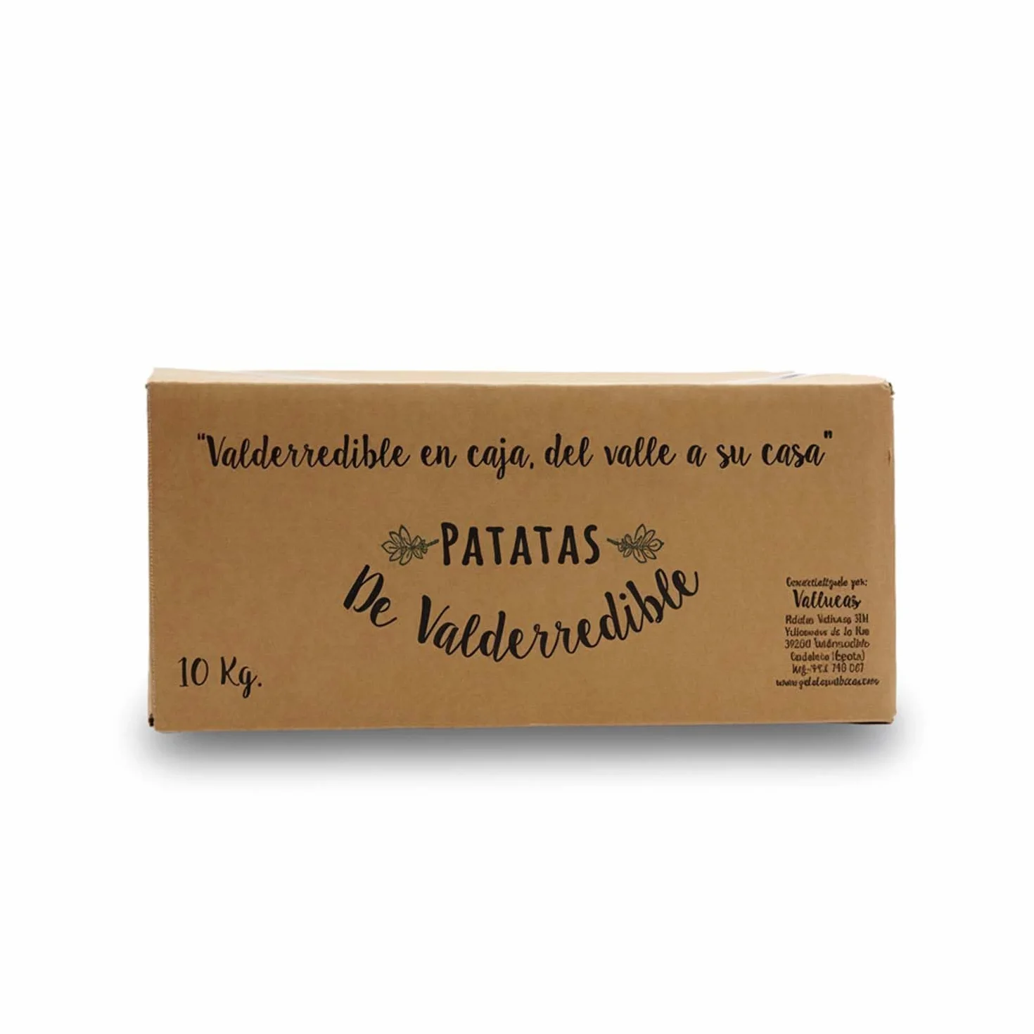 PATATAS VALLUCAS, Patata de Valderredible Agria 100% Local y Sostenible, Ideal para Freír y Cocinar, Caja Fresca de 10 kg