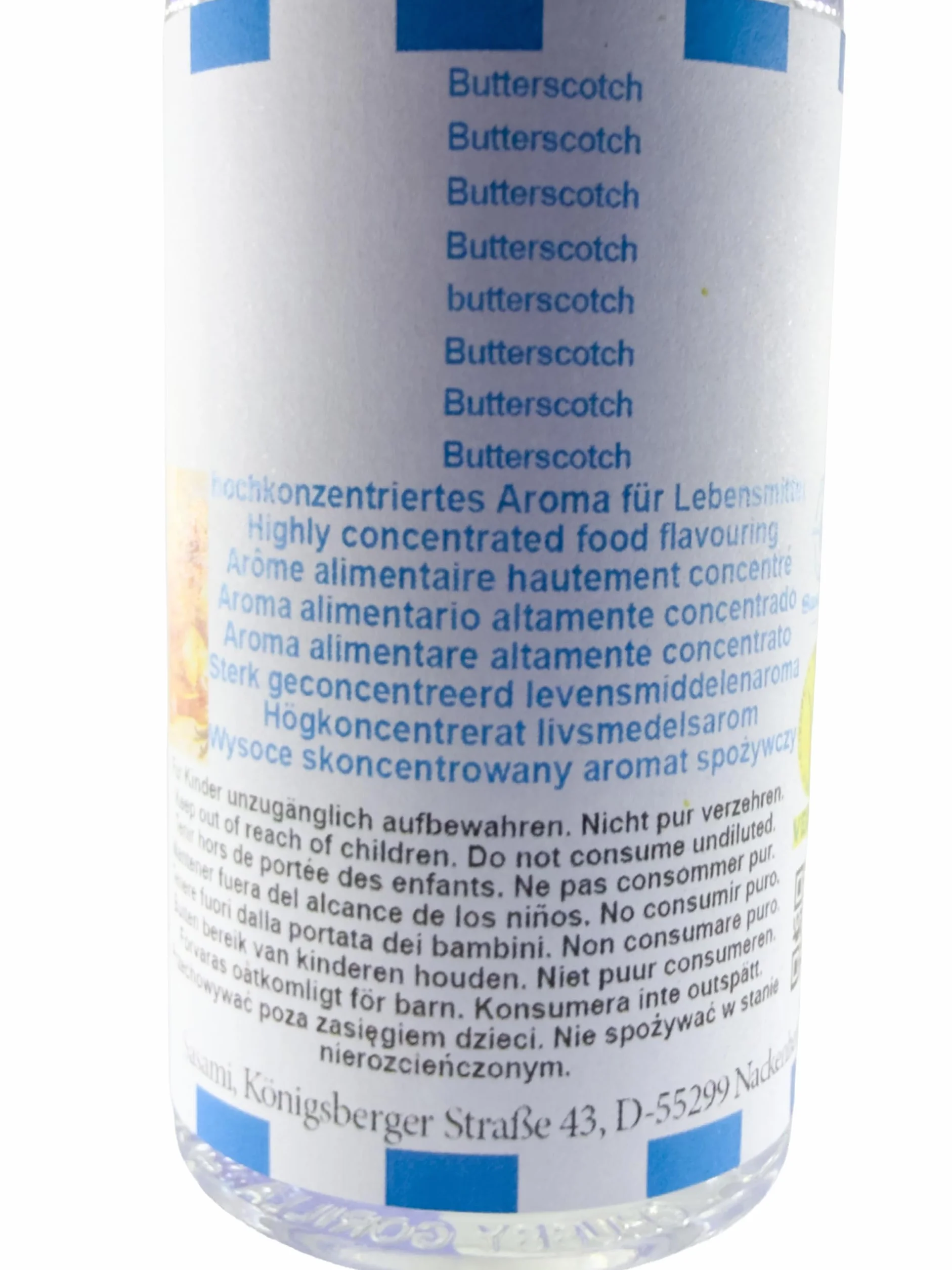 Butterscotch aroma concentrado - Vegano - Sasami - 10ml