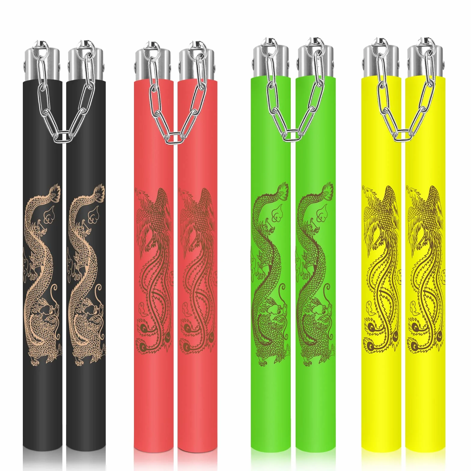 MARCOLO Nunchucks de espuma para niños y adultos, seguros y duraderos con conector de cadena de rodamiento de bolas