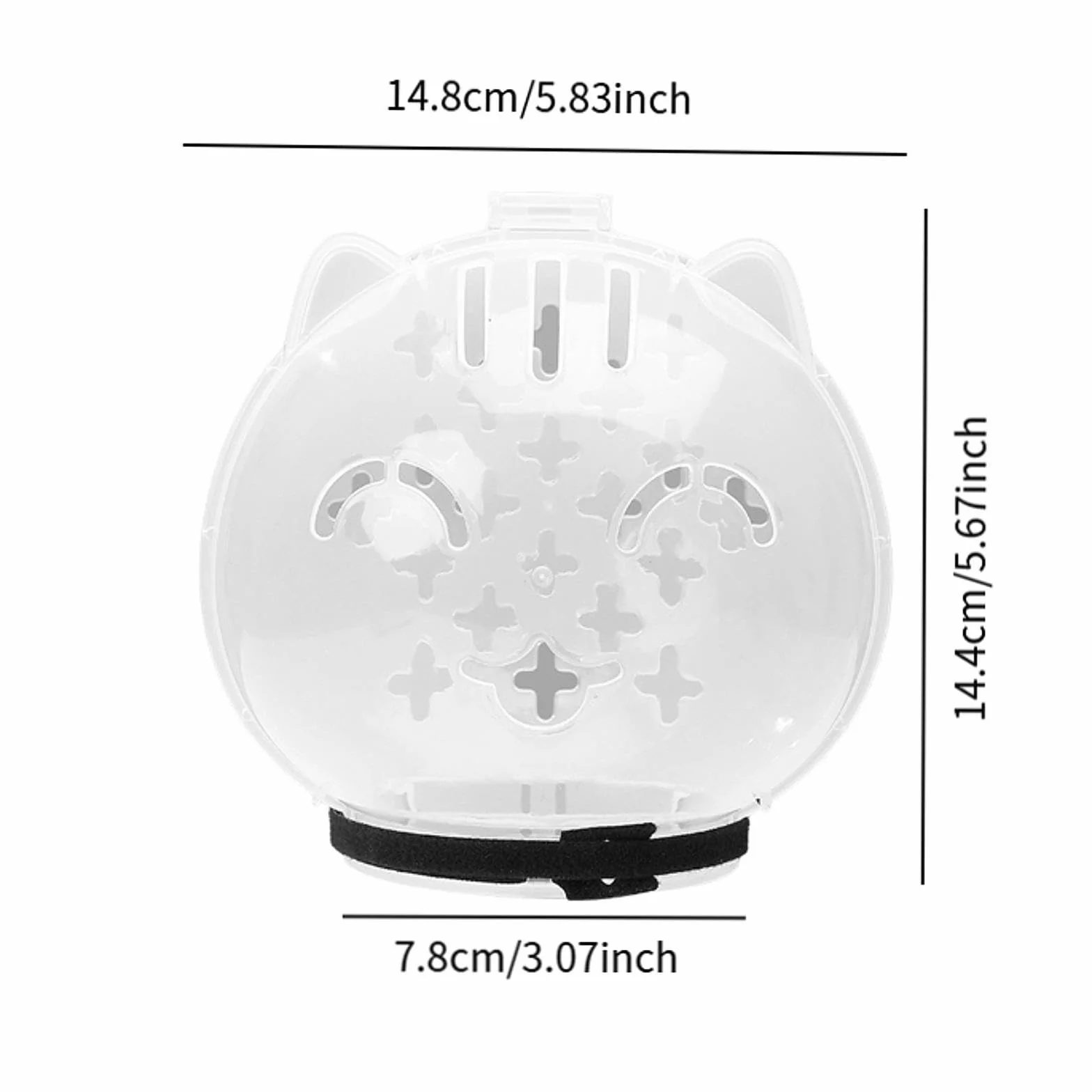 Capucha antilamer ajustable para gato LOVIVER, protección transparente para baño