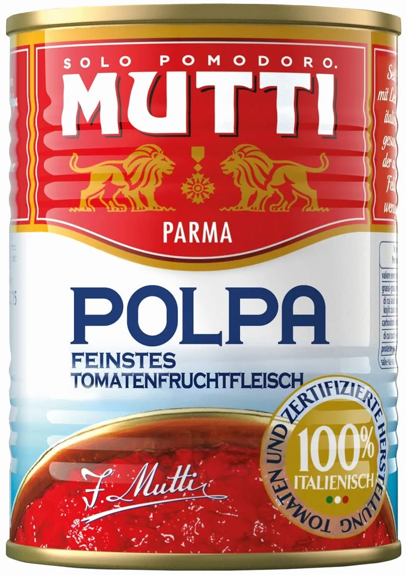 24x Mutti Polpa di Pomodoro Italian Pulped Tomato Sauce for Pasta 400 100% Italian!