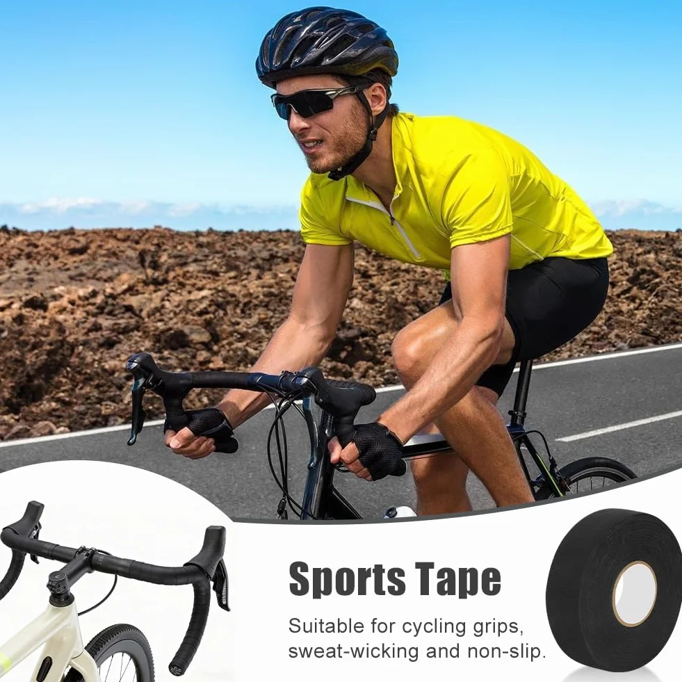 Cinta de Hockey Autoadhesiva para Palo con Tijeras, para Raqueta, Golf, Bádminton y Béisbol