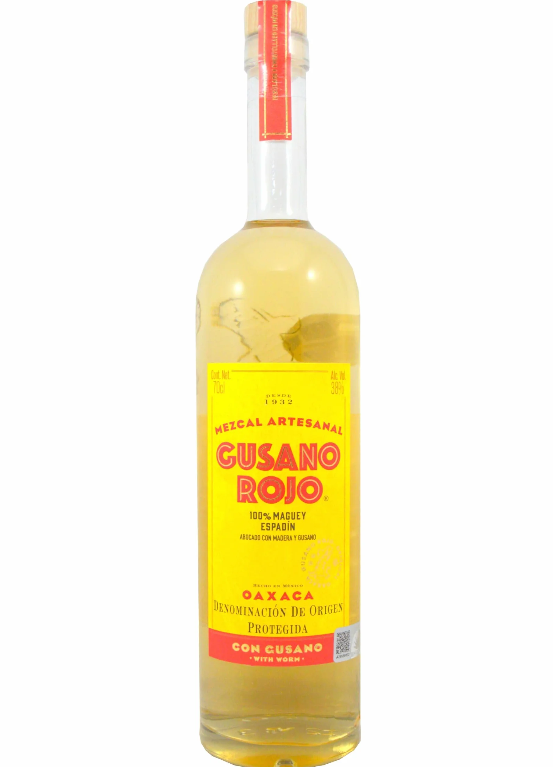 Gusano Rojo Mezcal 38% Vol. 0,7l