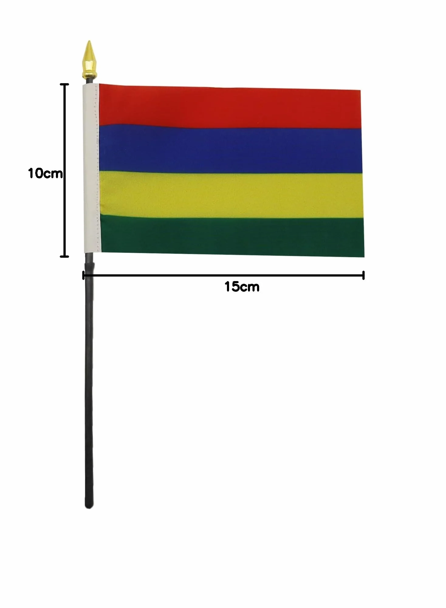 AZ FLAG Bandera de Mesa de Mauricio 15x10cm - Banderina de Despacho Mauriciana