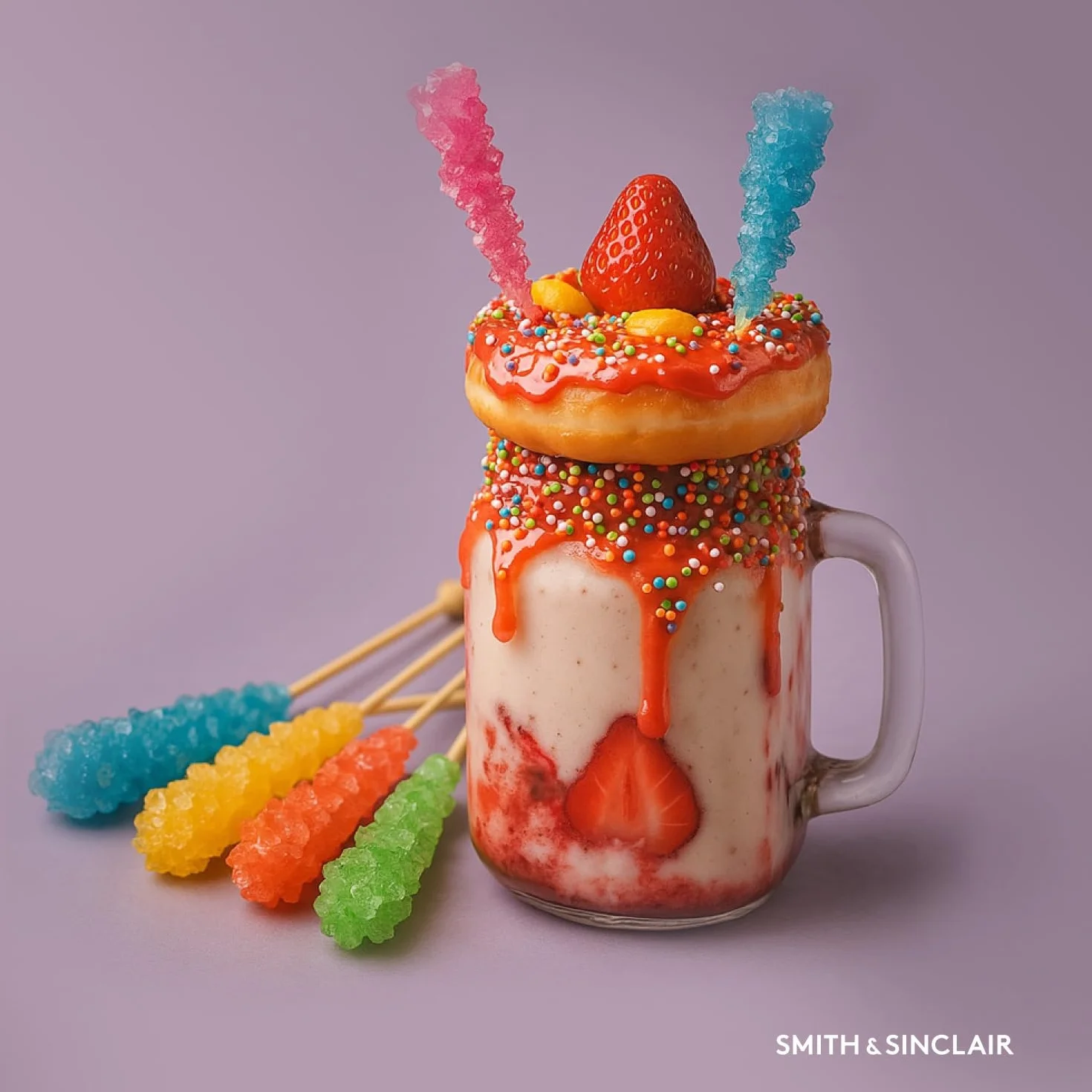 Rock Candy Sticks, Azúcar Cristal en Palillo, 8 Sabores 48x14 g