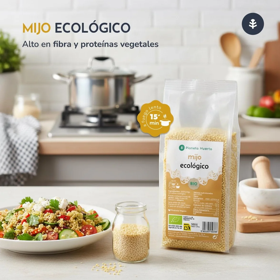 Mijo pelado ECO Planeta Huerto 2,5 kg