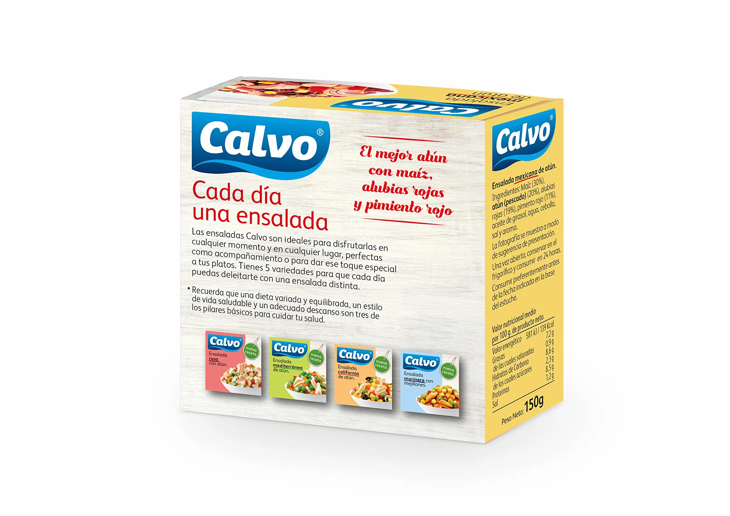 B01J5IYT6I– Calvo Ensalada Mexicana - 24 x 150 gr