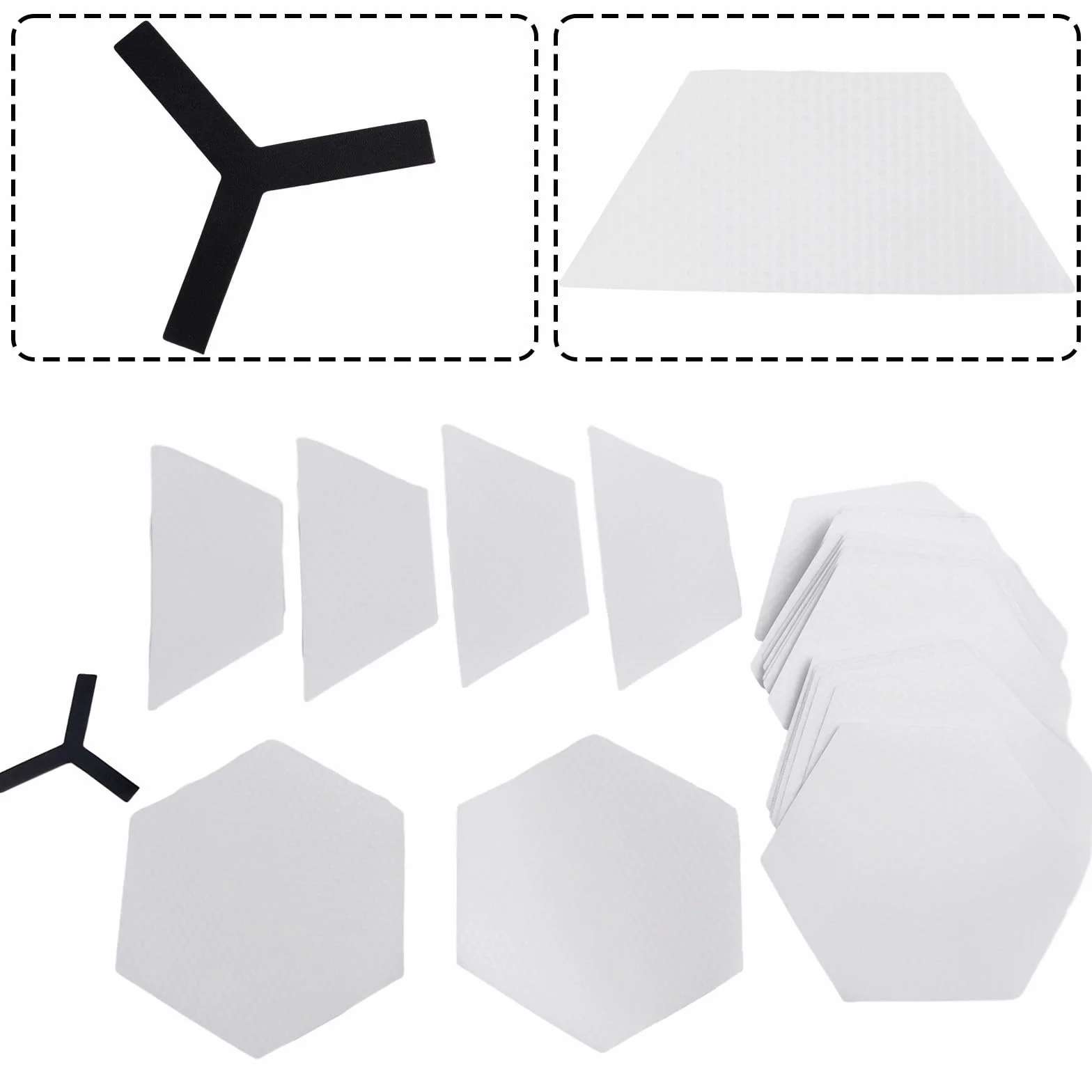 Kit de almohadillas de tracción antideslizantes para tabla de surf, 22 piezas